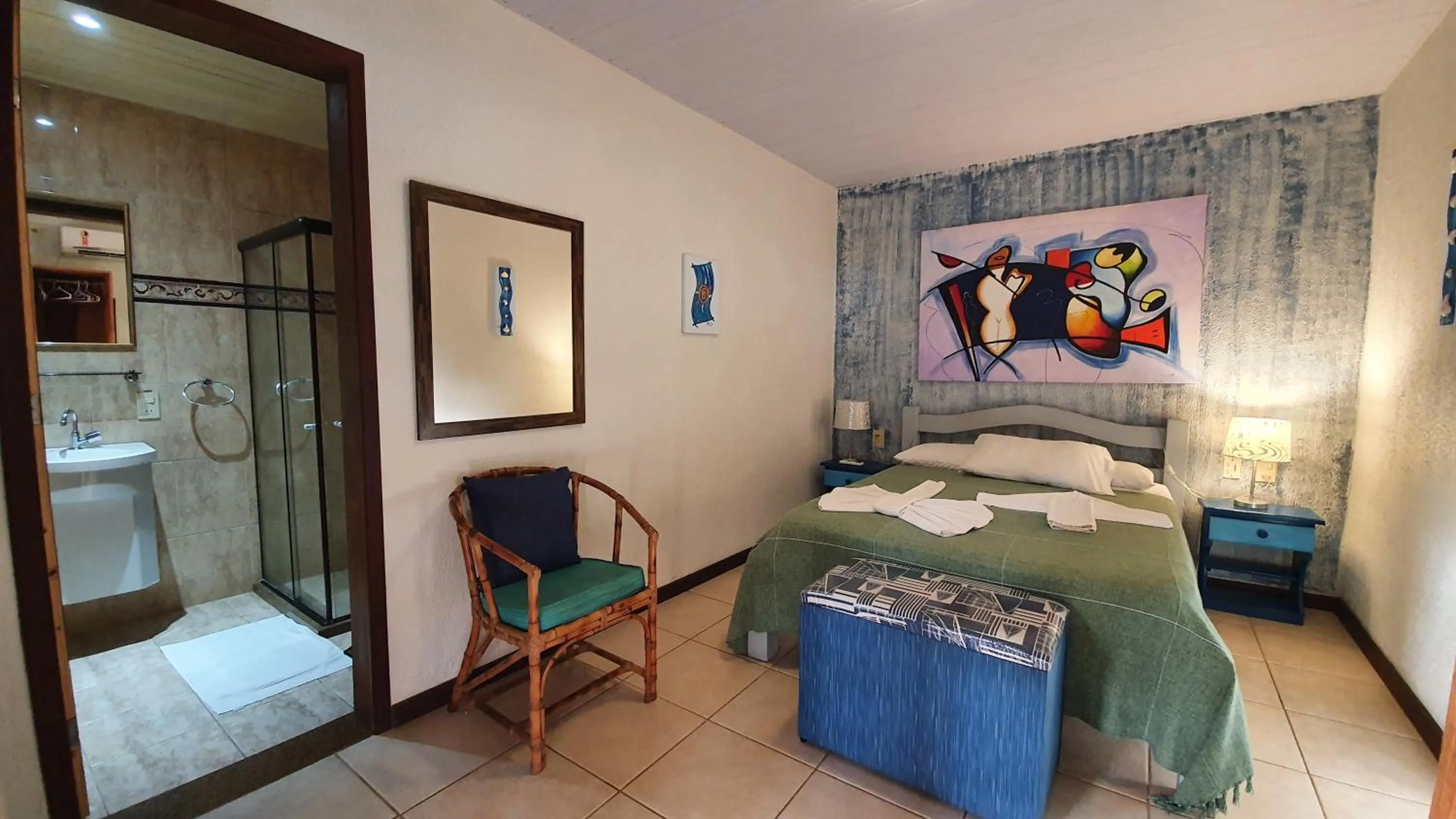 Bed in Pousada Entre as Águas