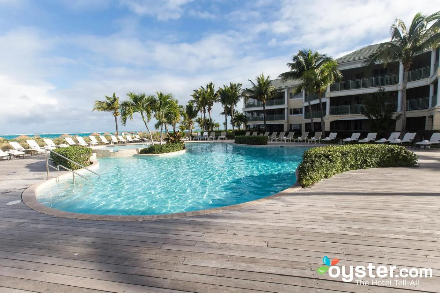 Pool view in The Sands at Grace Bay