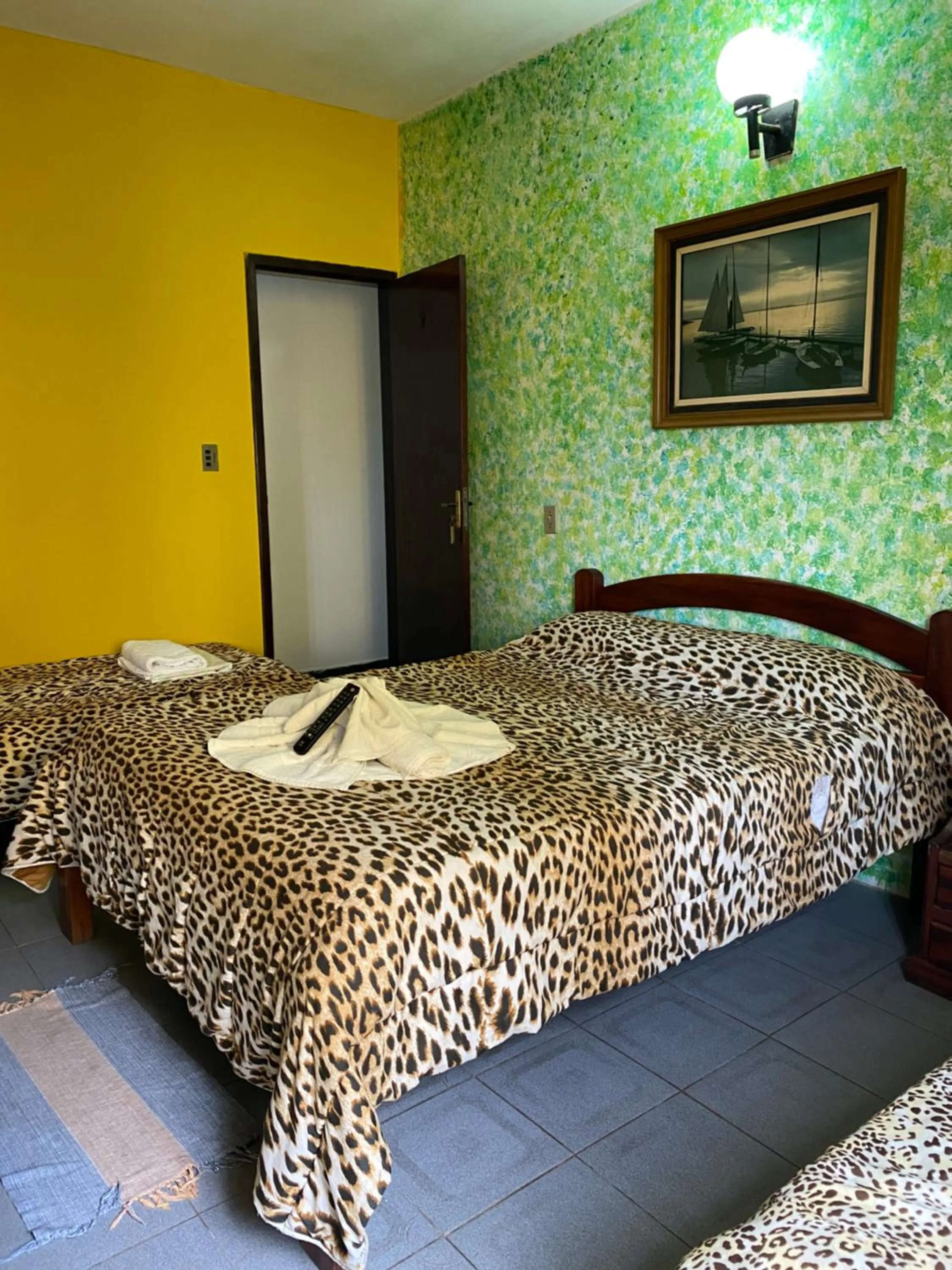 Bed in Pousada Pratagy