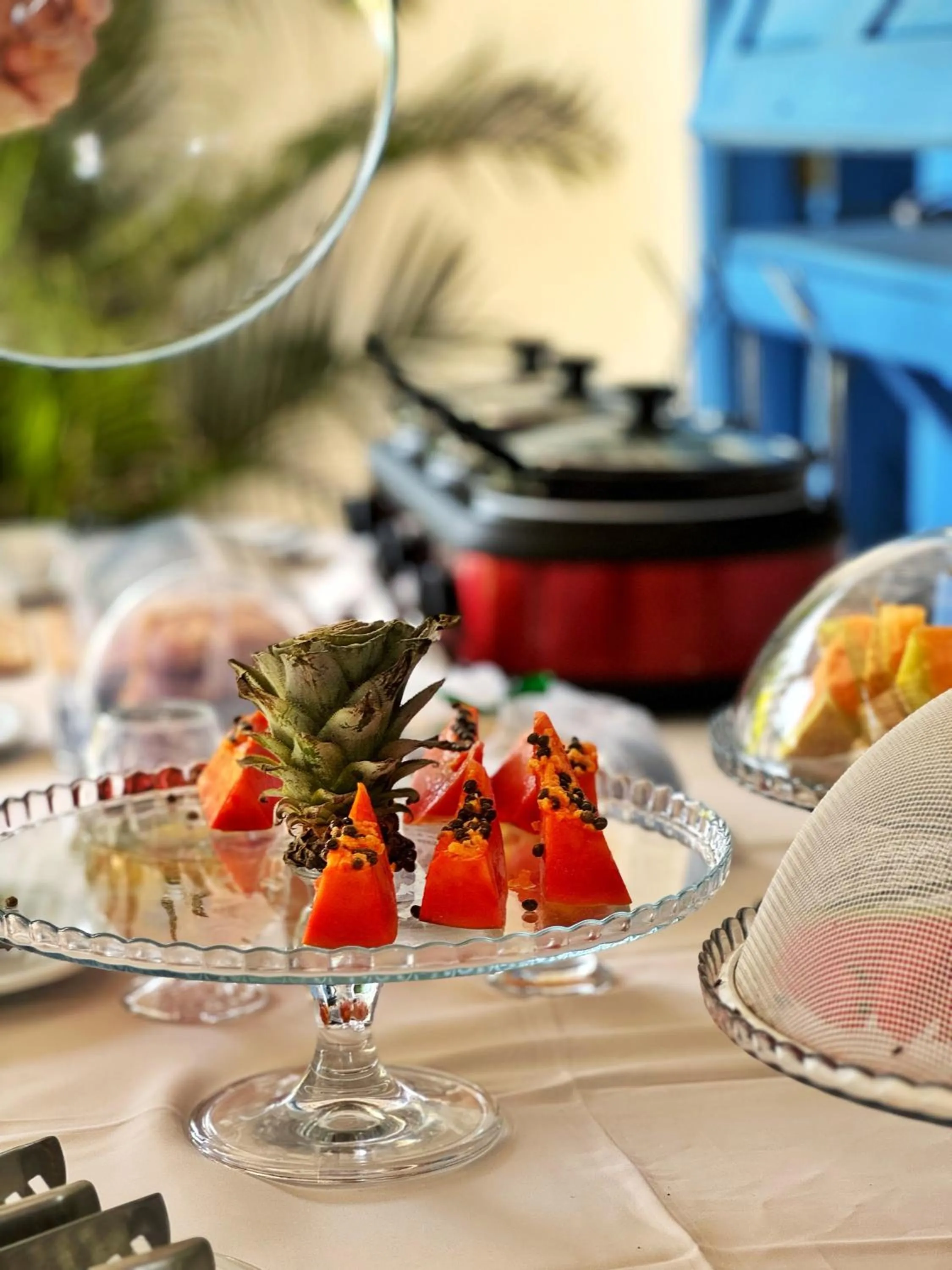 Continental breakfast in Pousada Ilha do Vento