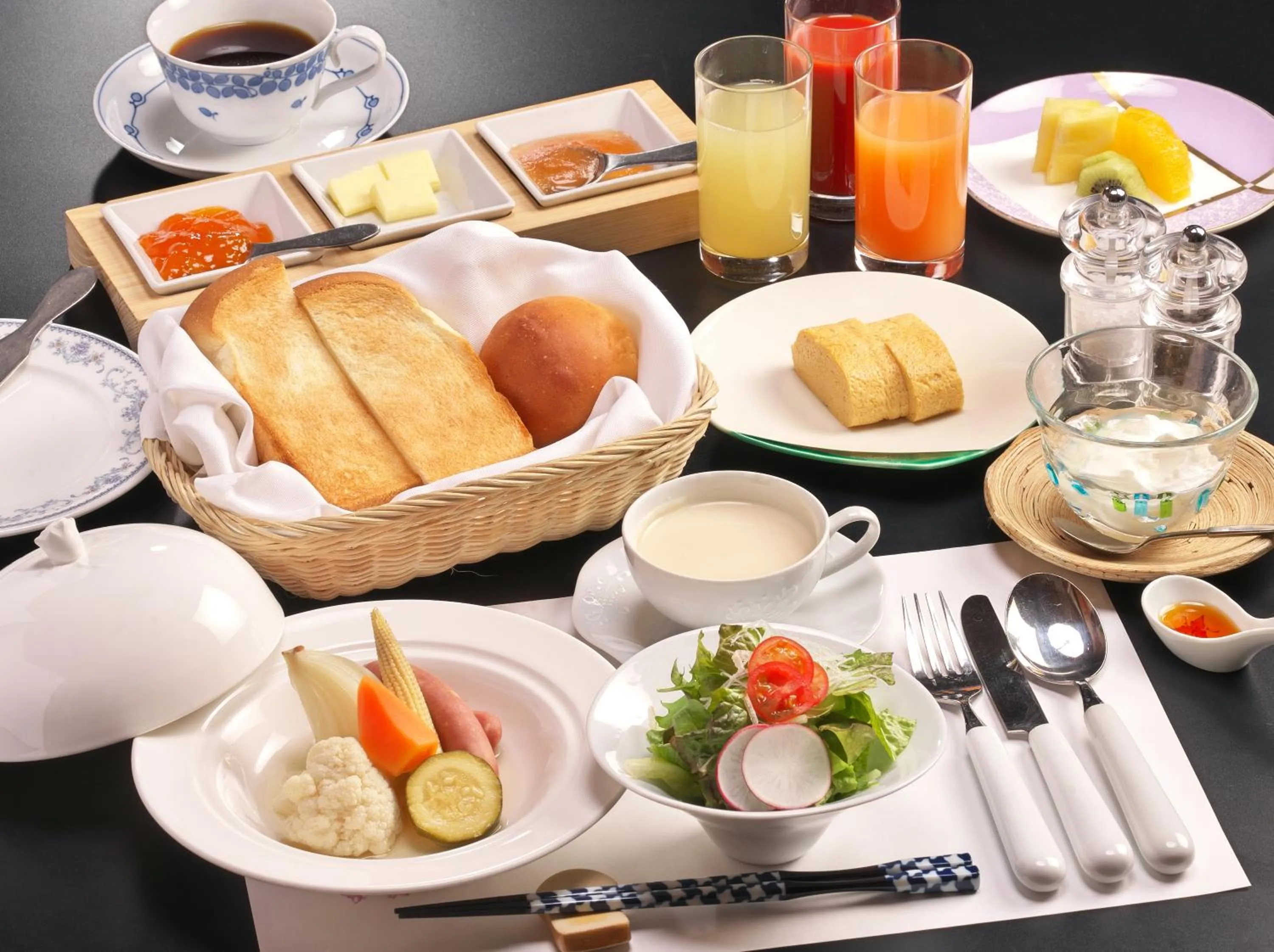 Breakfast in Honjin Hiranoya Kachoan