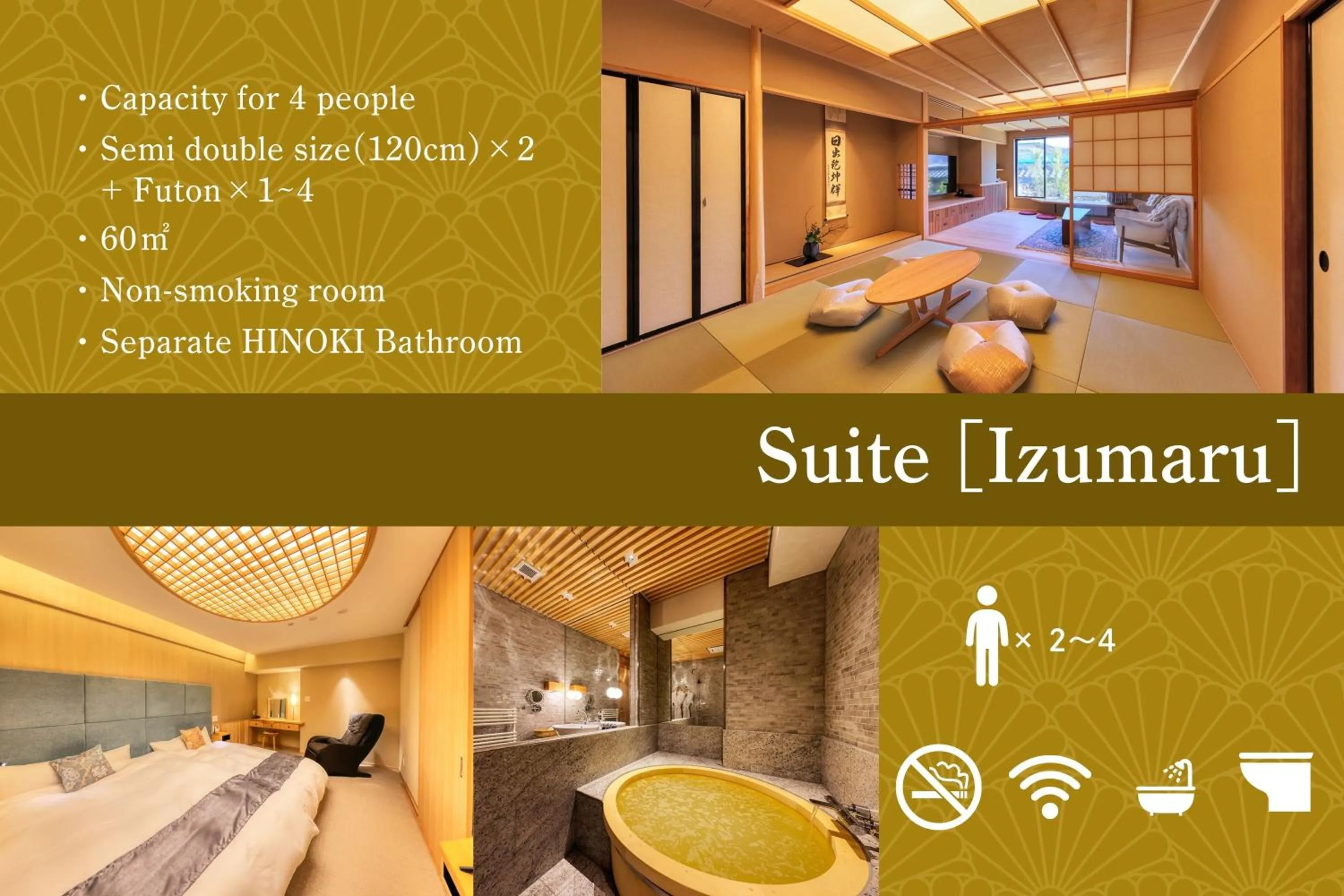 Photo of the whole room in Honjin Hiranoya Kachoan