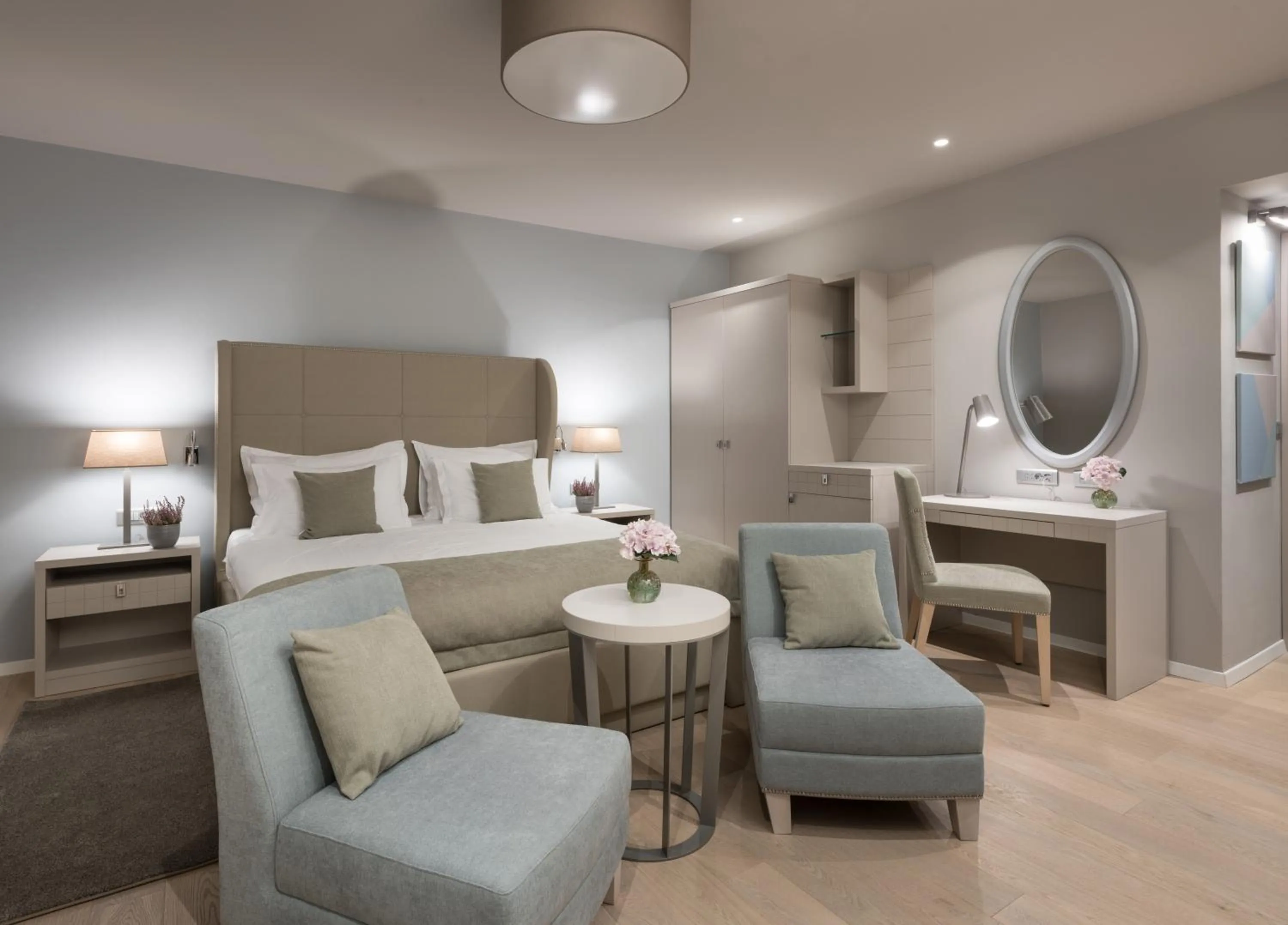 Seating area, Bed in Torretta Palace Hotel