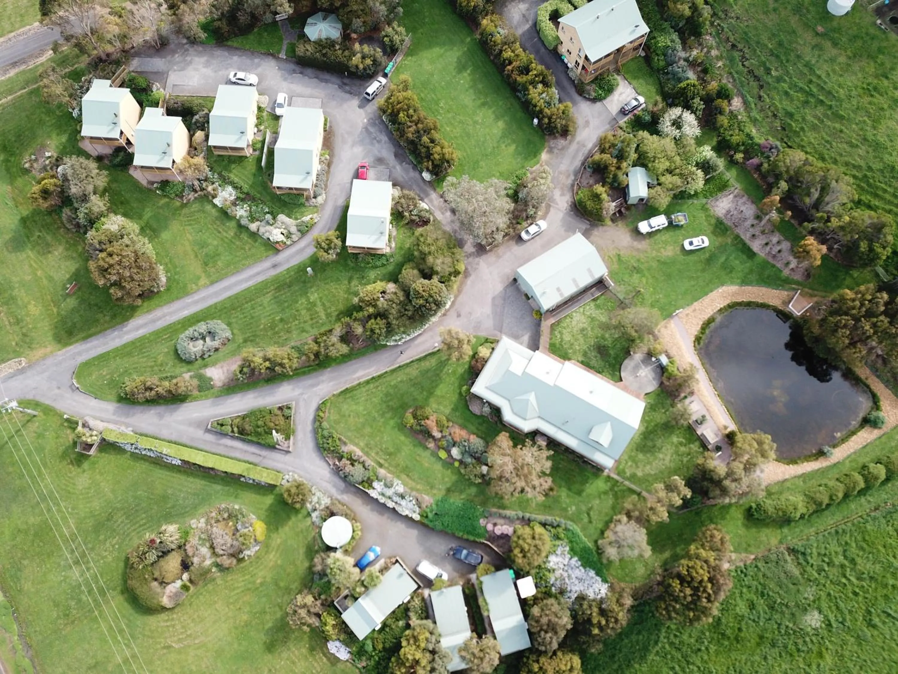 Bird's eye view in Daysy Hill Country Cottages