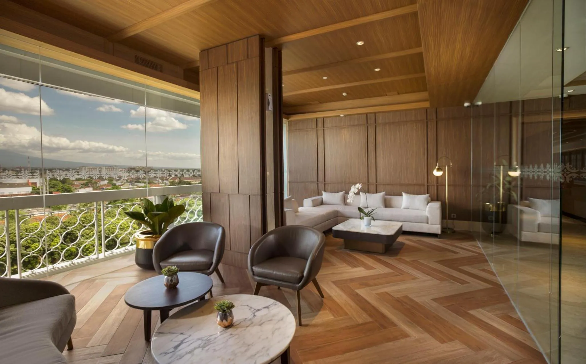 Seating area in Royal Ambarrukmo Yogyakarta