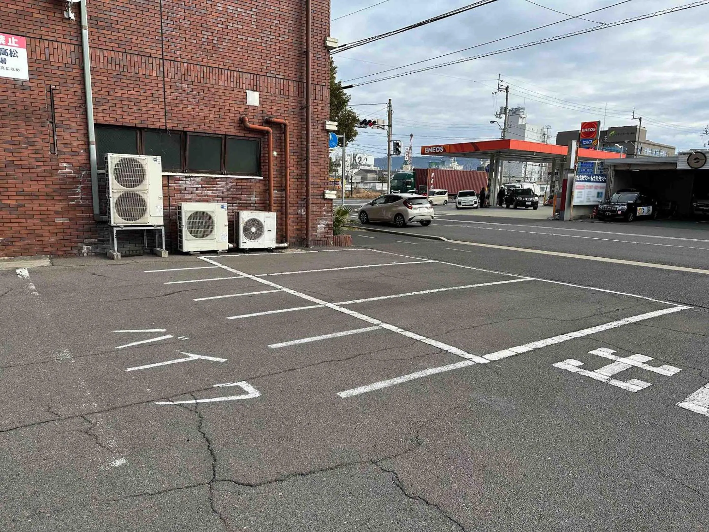 Parking in First Inn Takamatsu