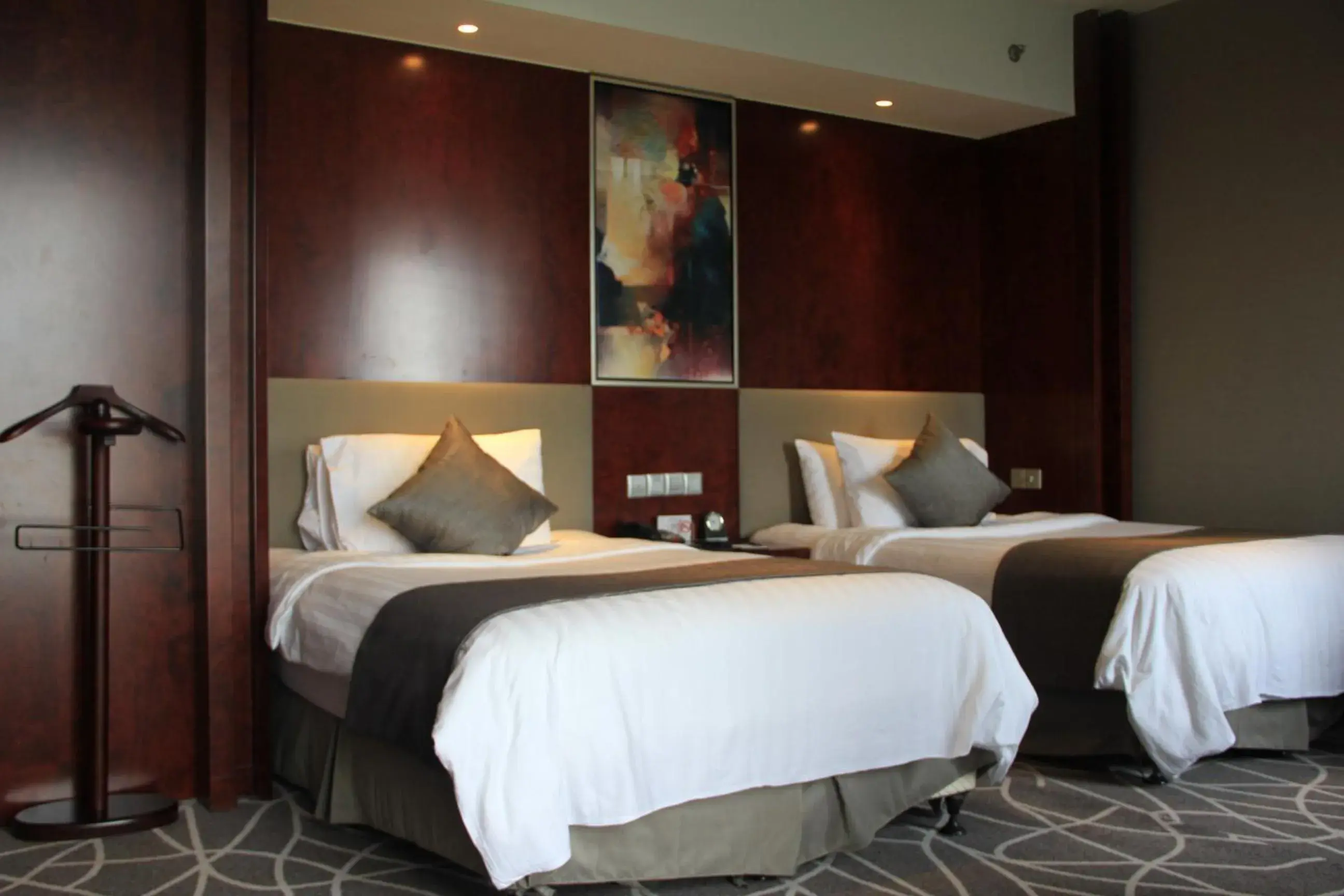 Deluxe Twin Room in Grand Metropark Universal Dinosaur Town Hotel Deluxe Twin Room in Grand Metropark Universal Dinosaur Town Hotel