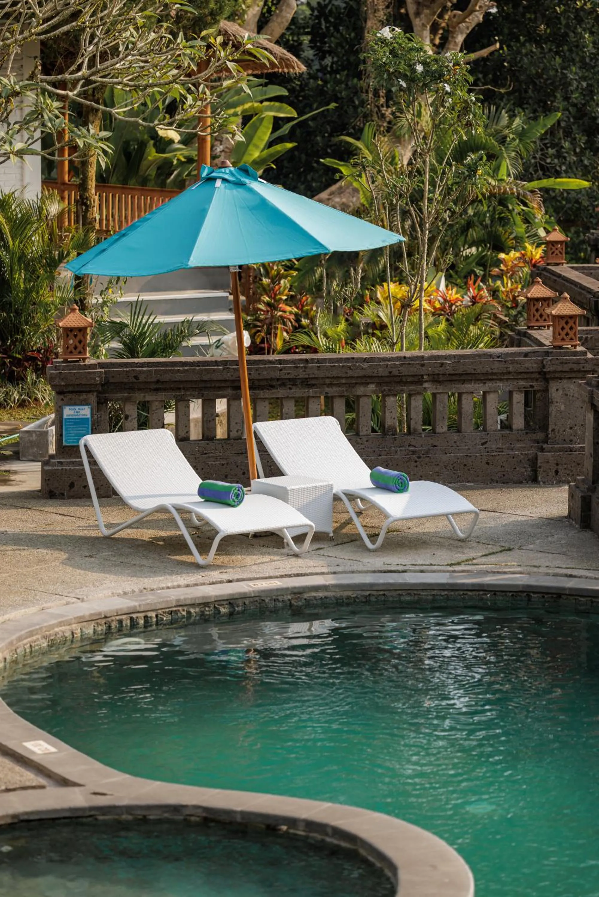 sunbed in Ubud Dedari Villas