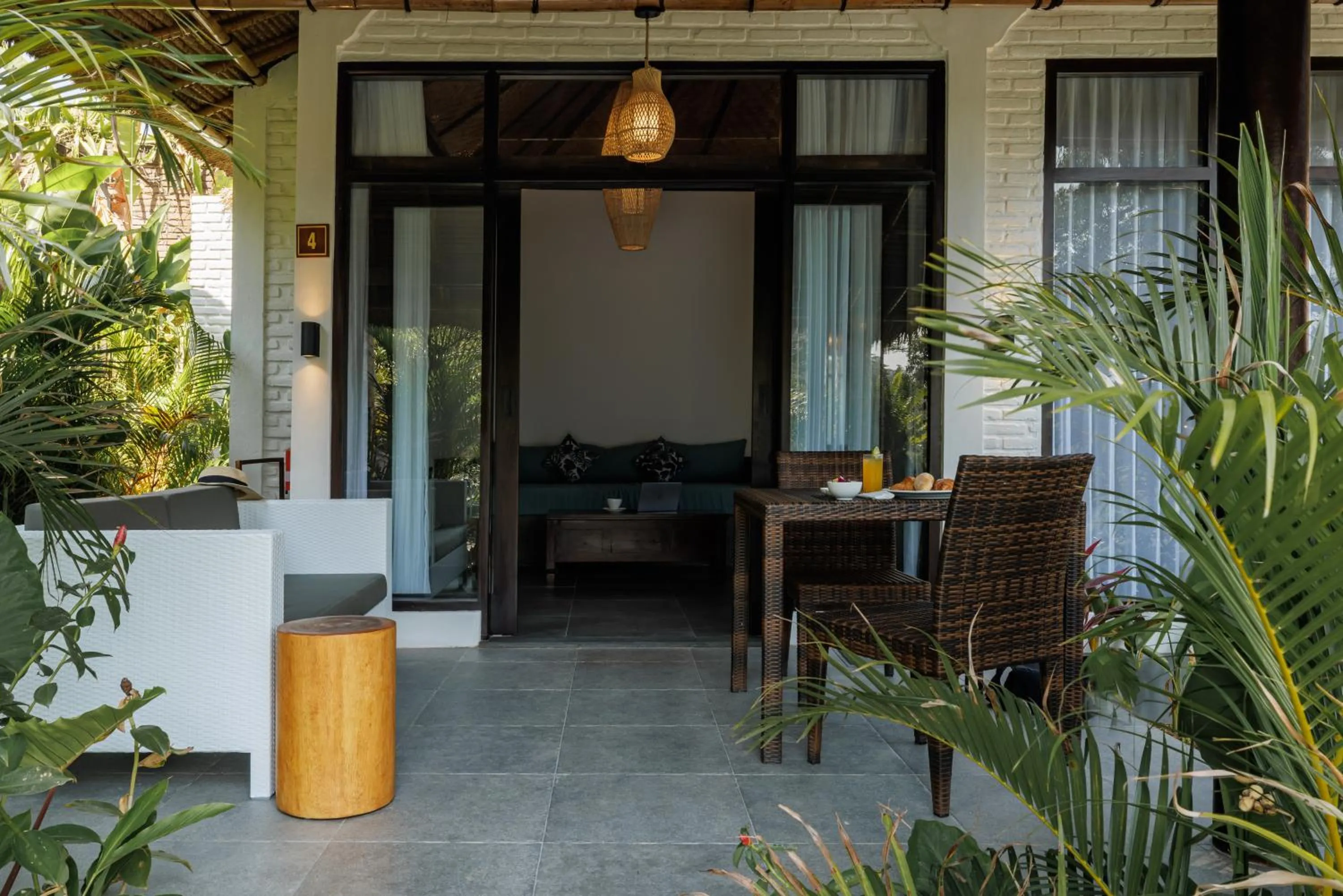 Patio in Ubud Dedari Villas