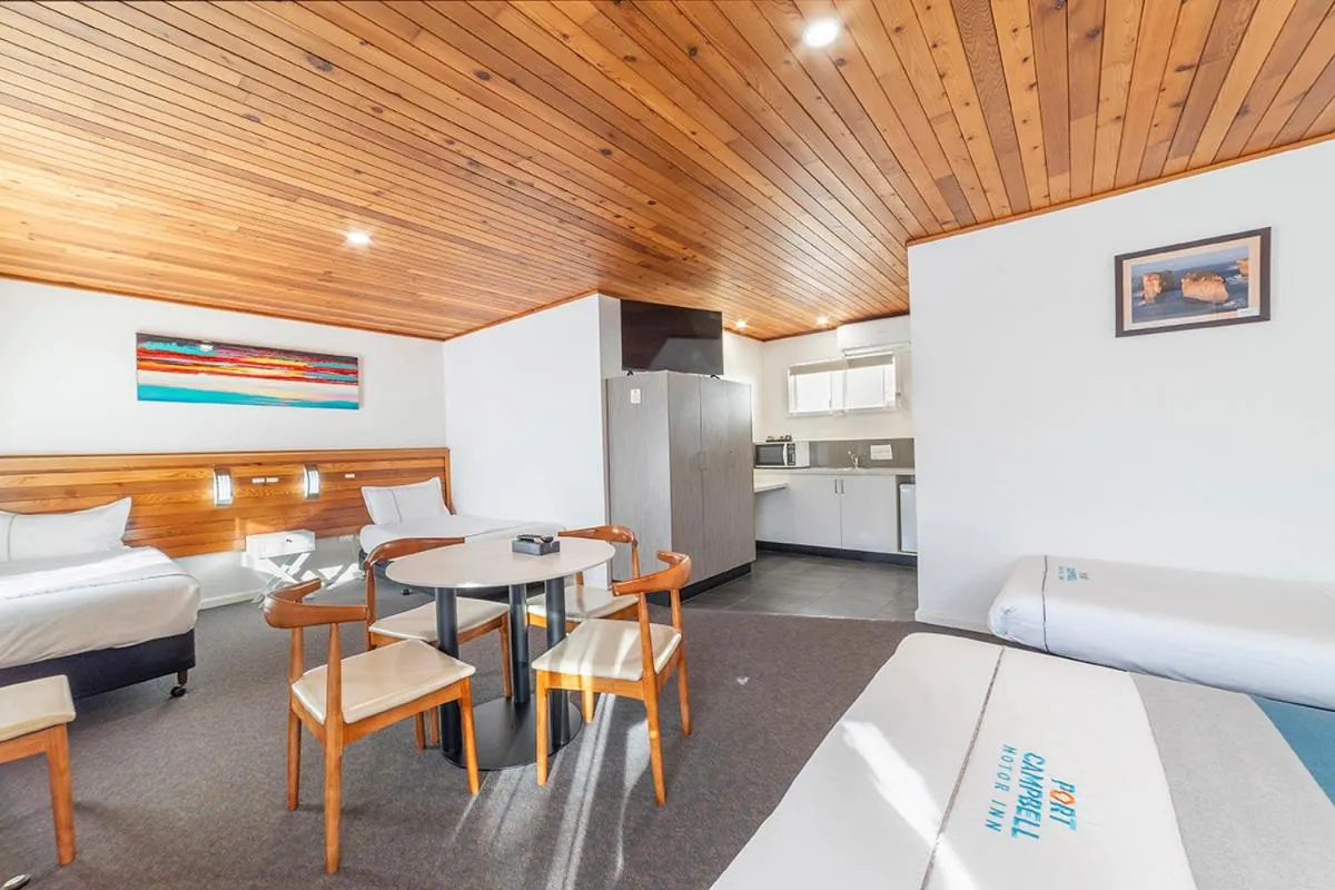 Bed in Port Campbell Motor Inn