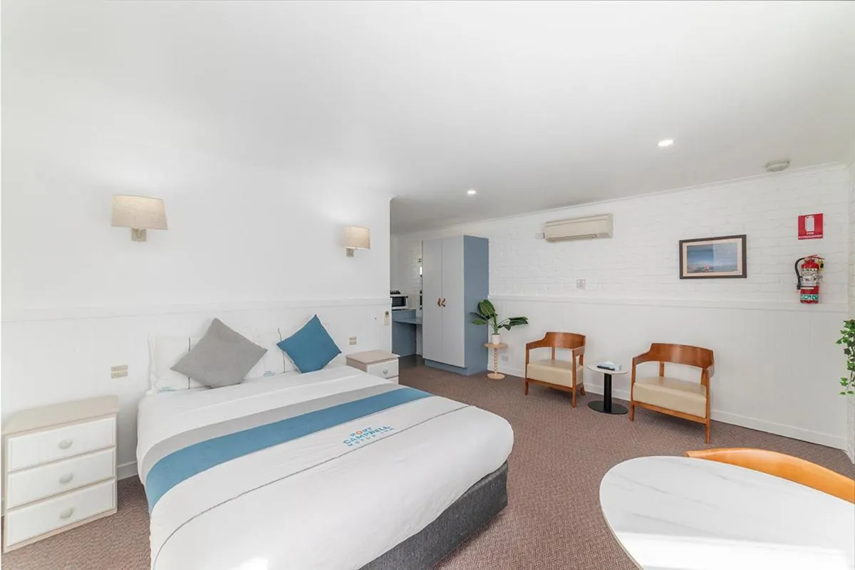 Bed in Port Campbell Motor Inn