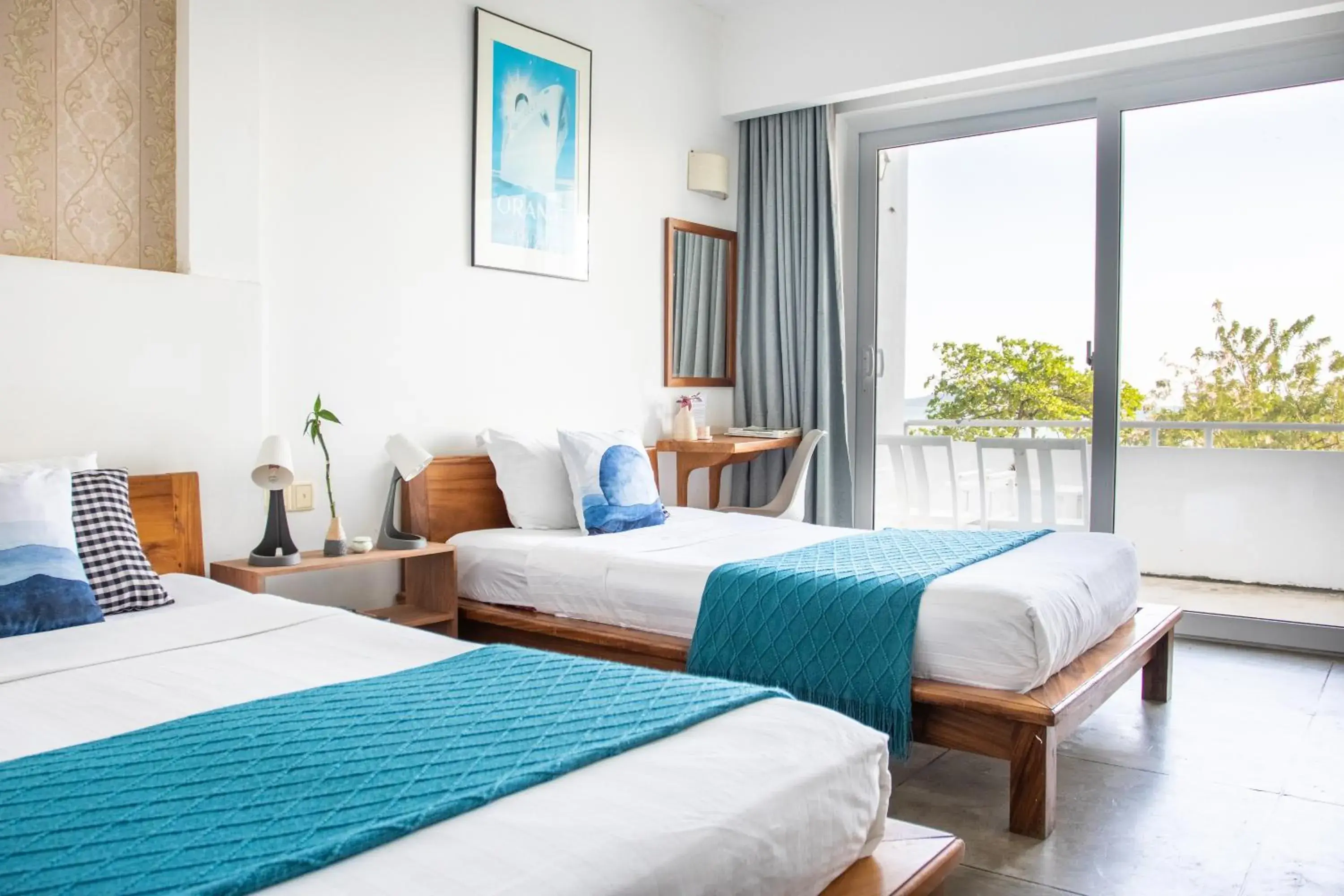 Superior Twin Room with Sea View in Saravoan-Kep Hotel Superior Twin Room with Sea View in Saravoan-Kep Hotel