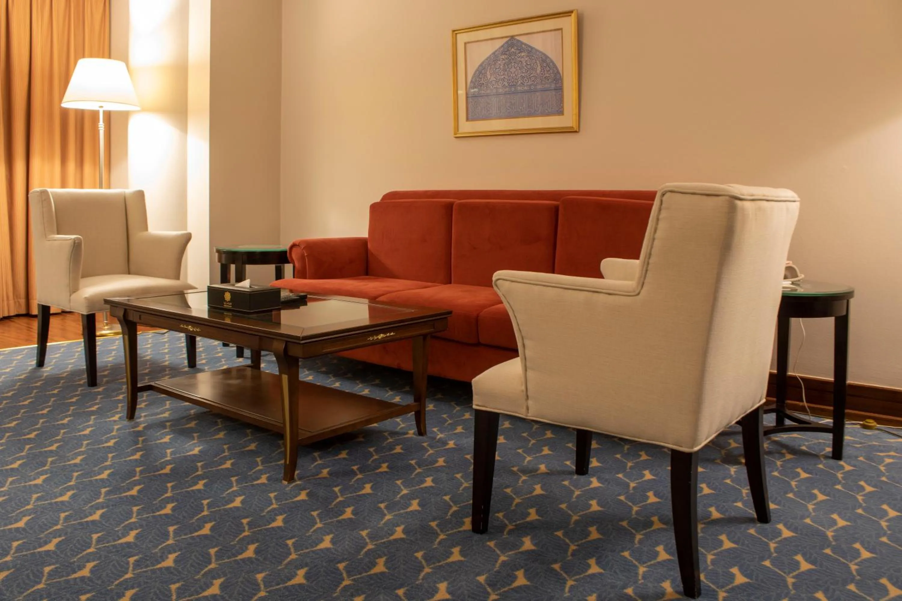 Seating area in Abha Palace Hotel