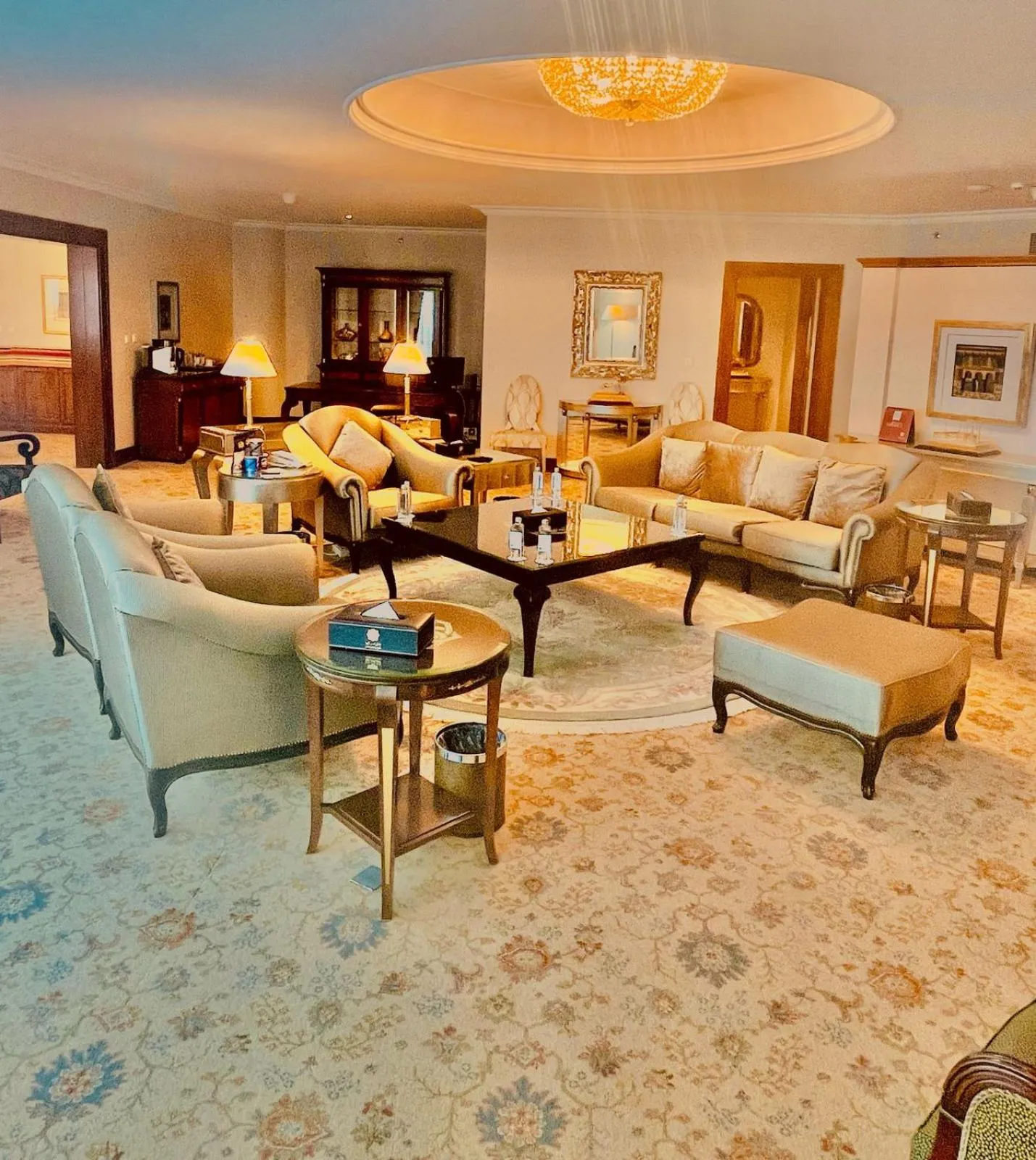 Seating area in Abha Palace Hotel