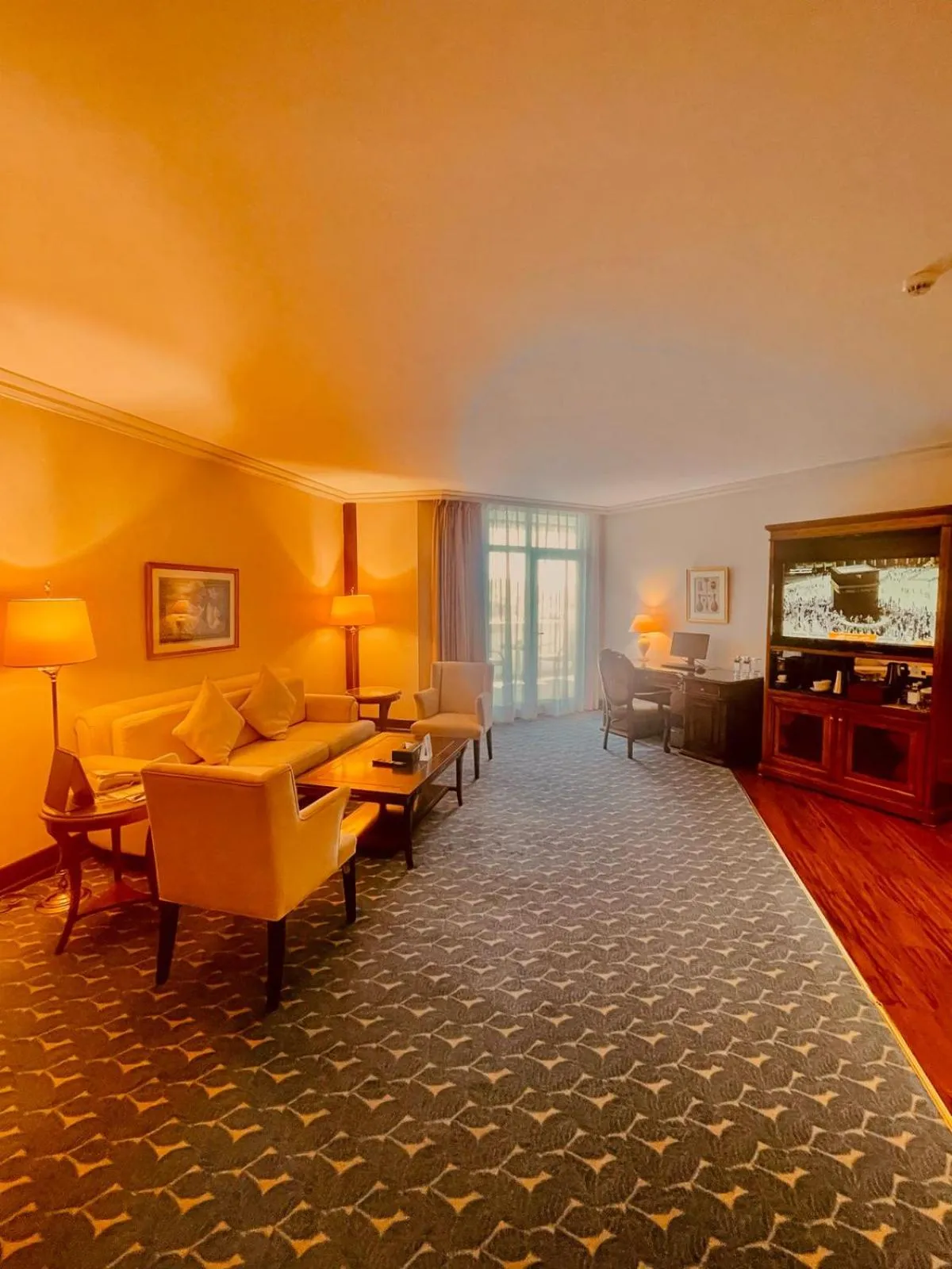 Seating area in Abha Palace Hotel