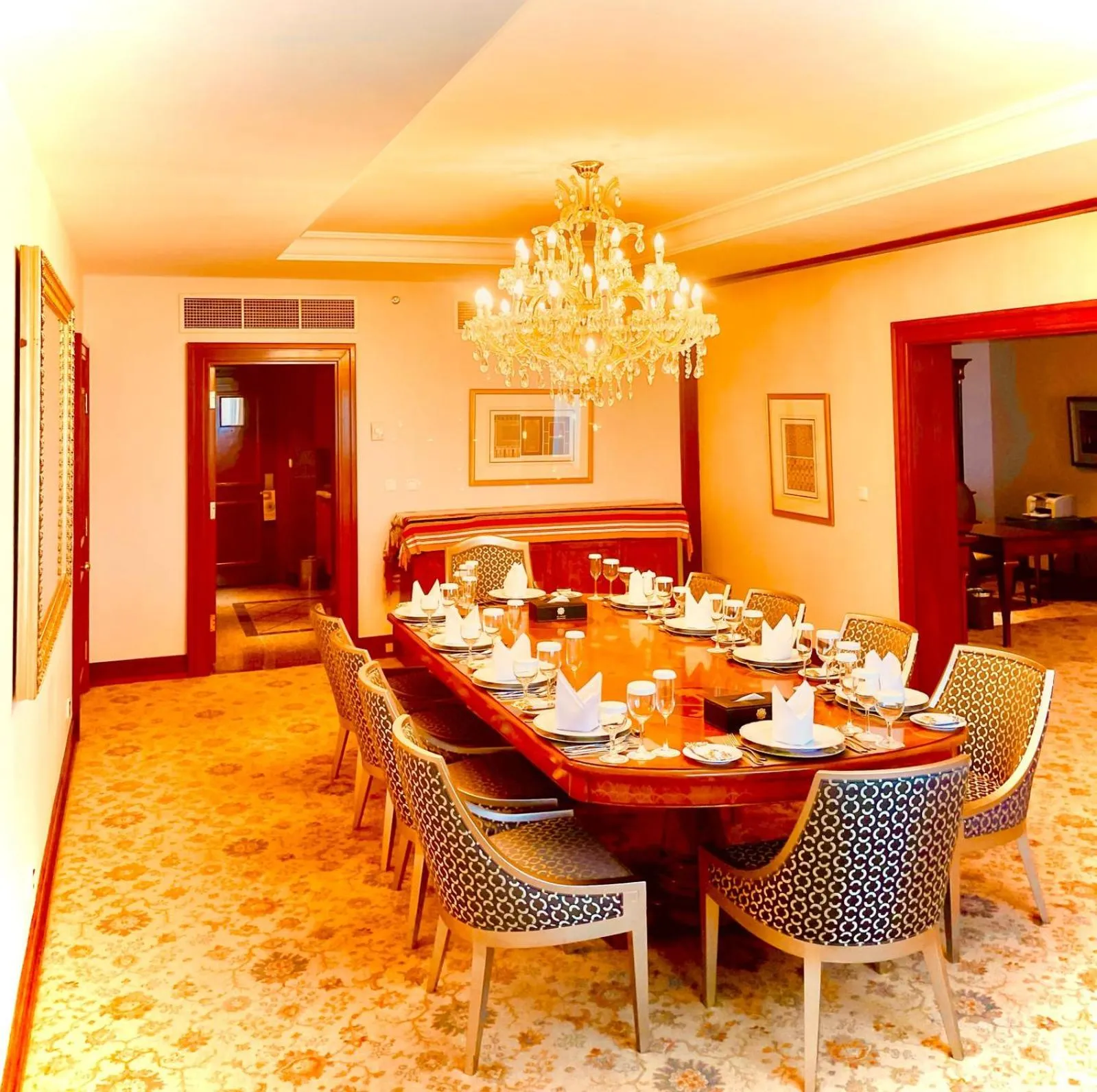 Dining area in Abha Palace Hotel