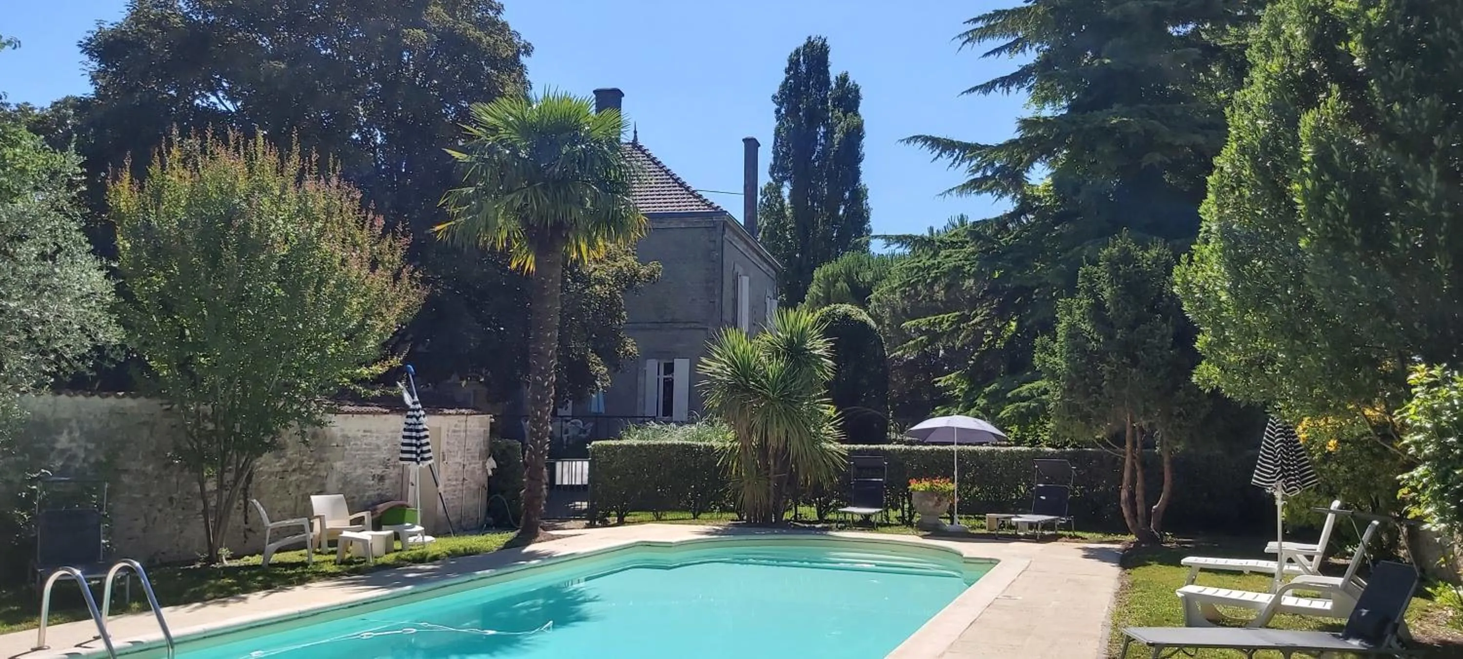 Swimming pool in Logis Des Bessons
