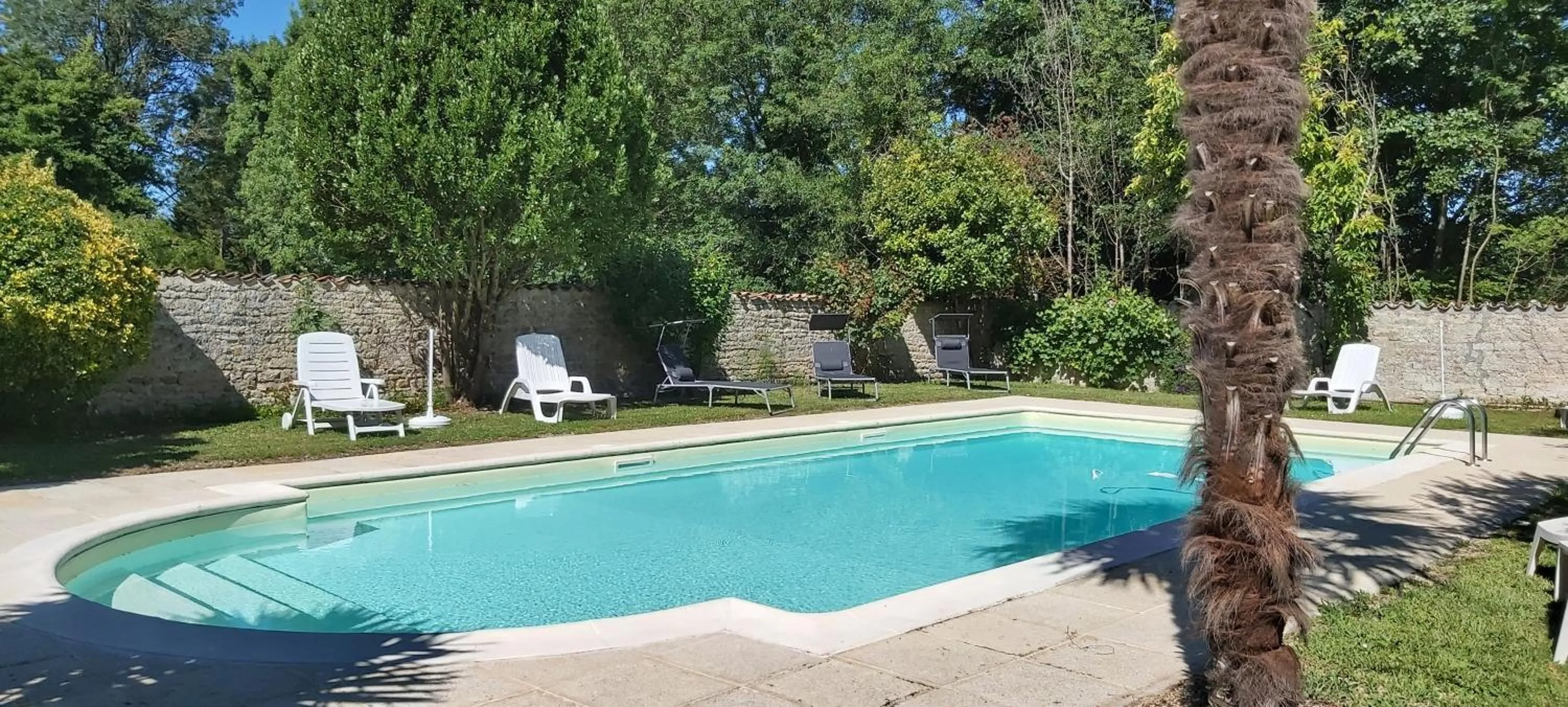 Swimming pool in Logis Des Bessons