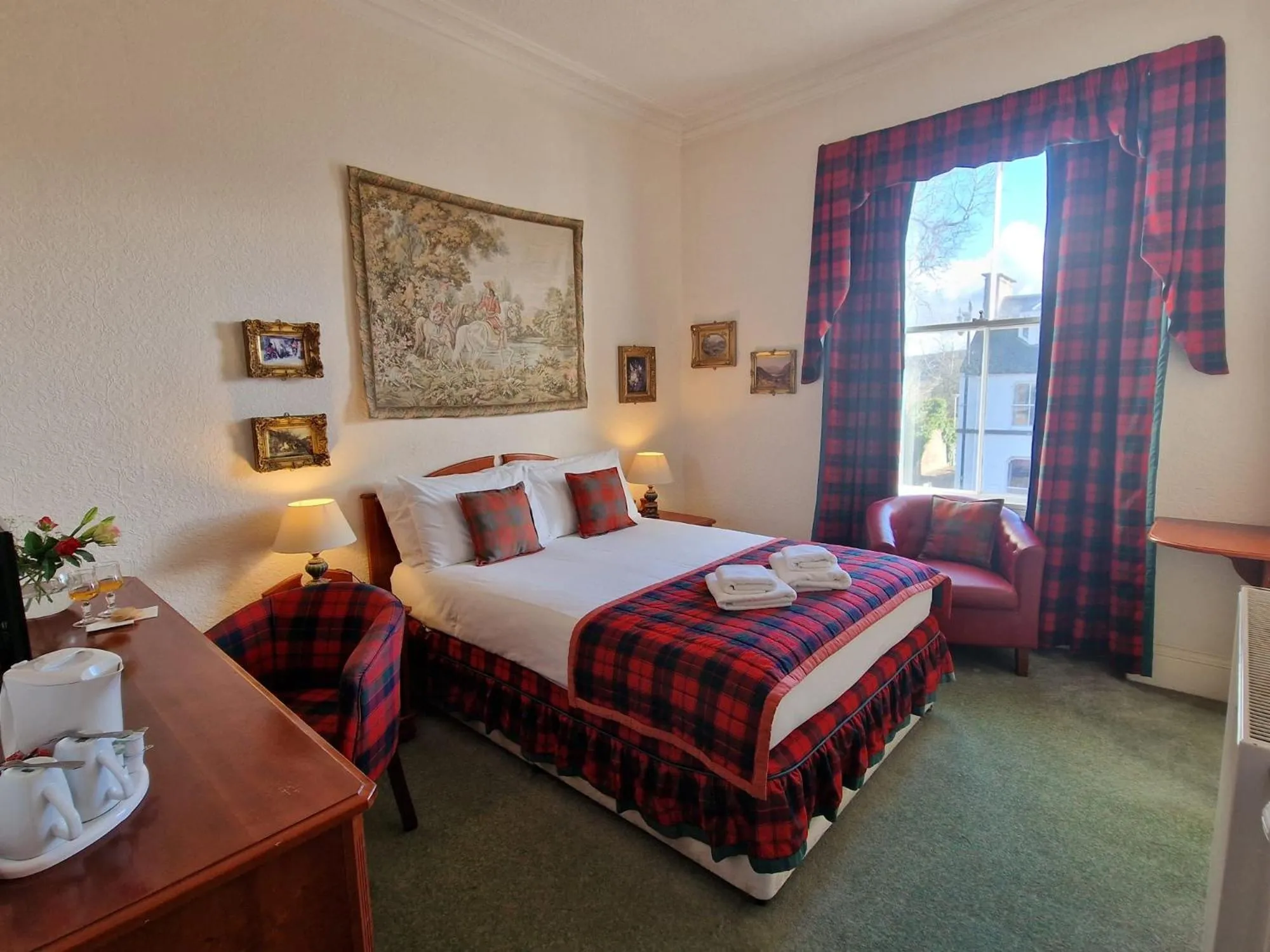 Bed in Lovat Arms Hotel