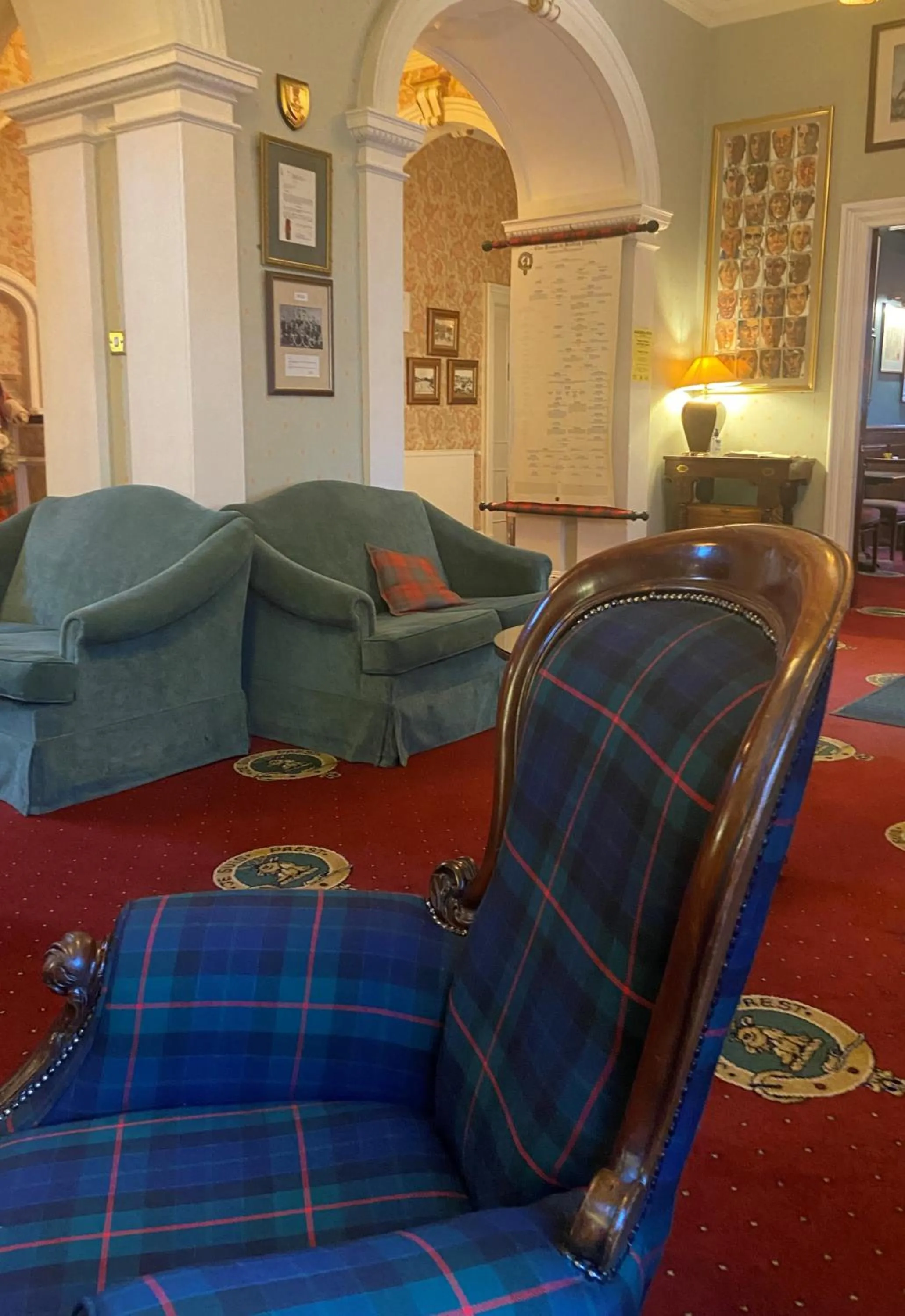 Seating area in Lovat Arms Hotel
