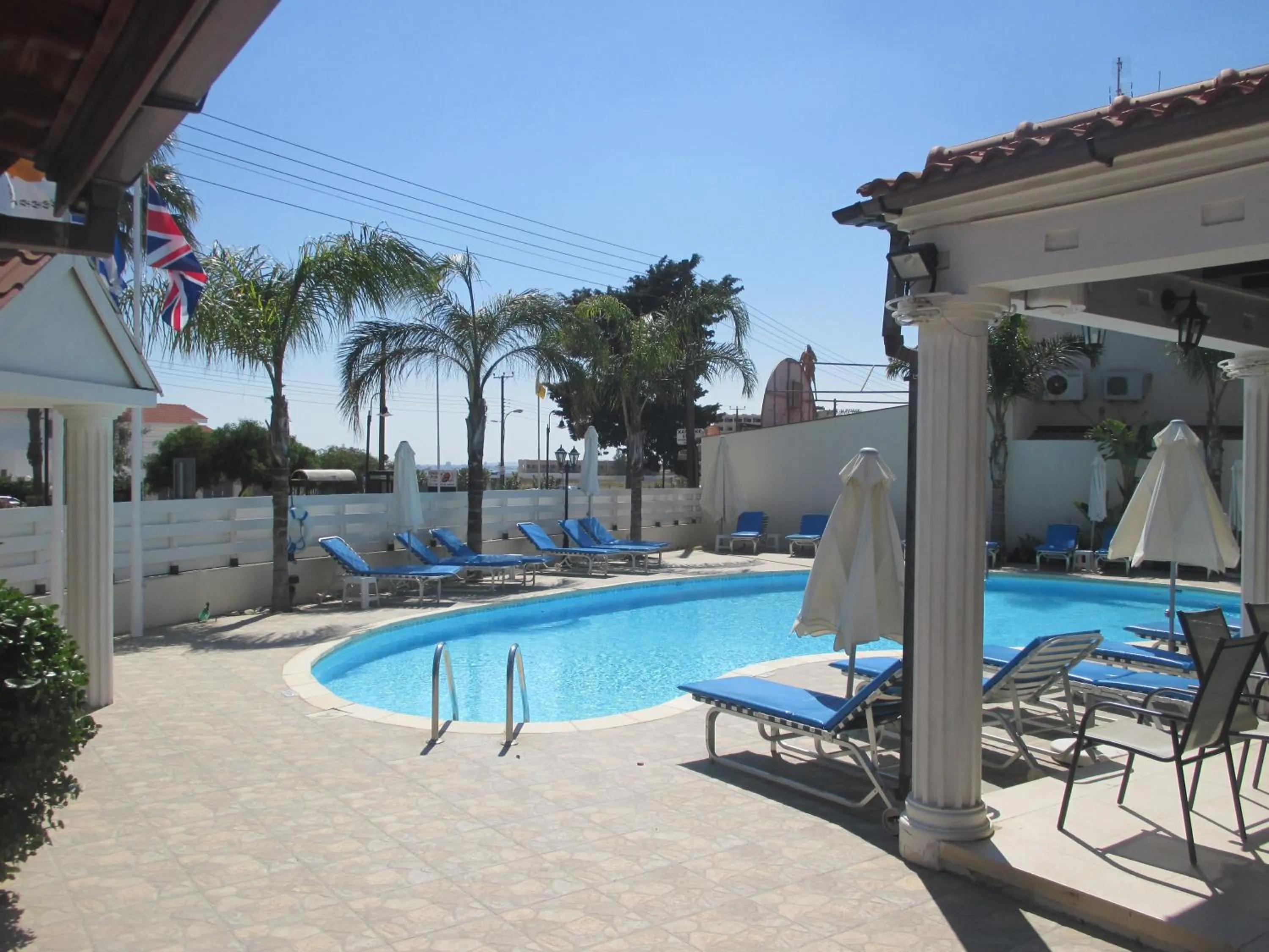Pool view in Tsialis Hotel Apartments