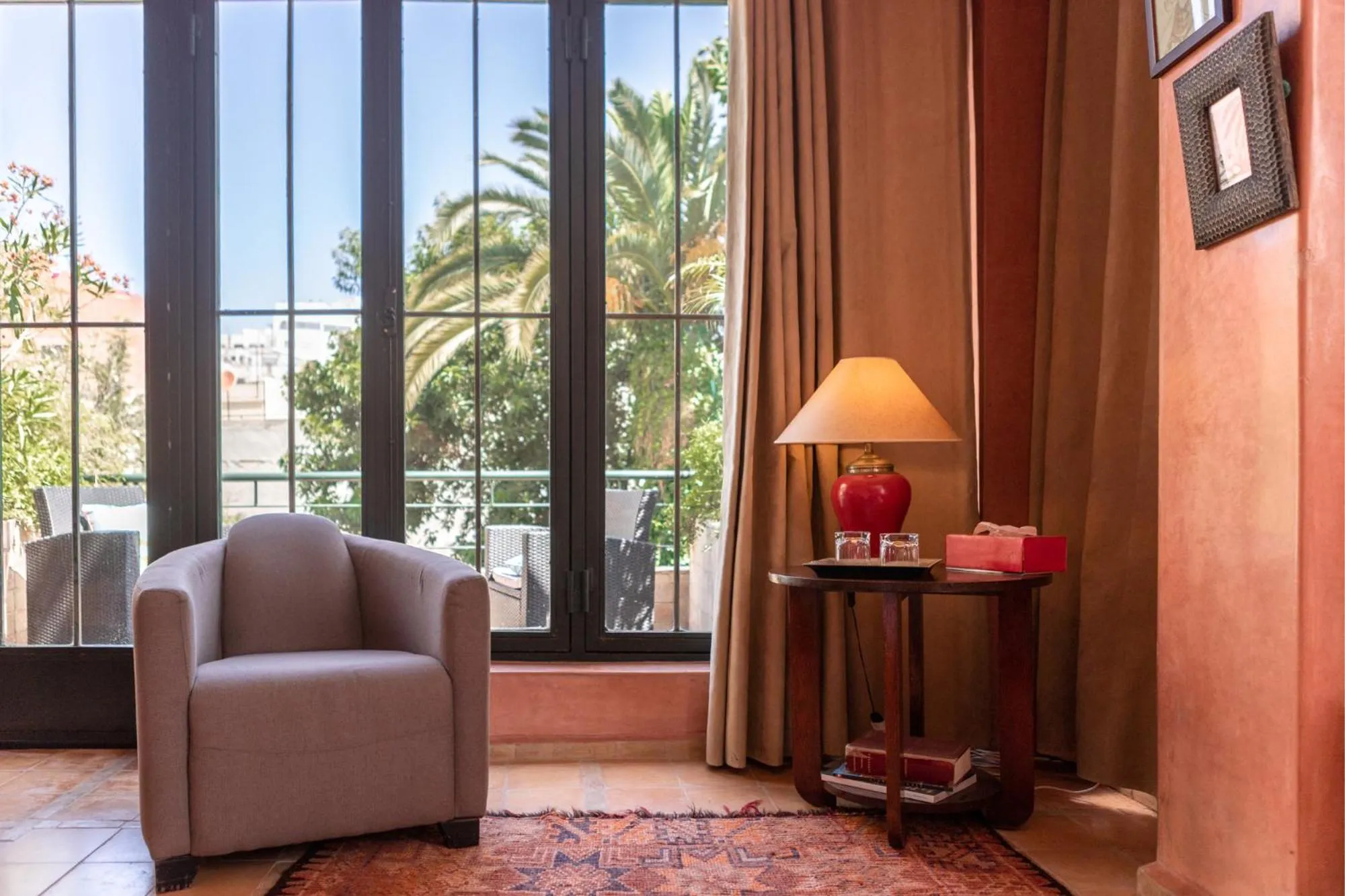 Seating area in La Maison de Tanger