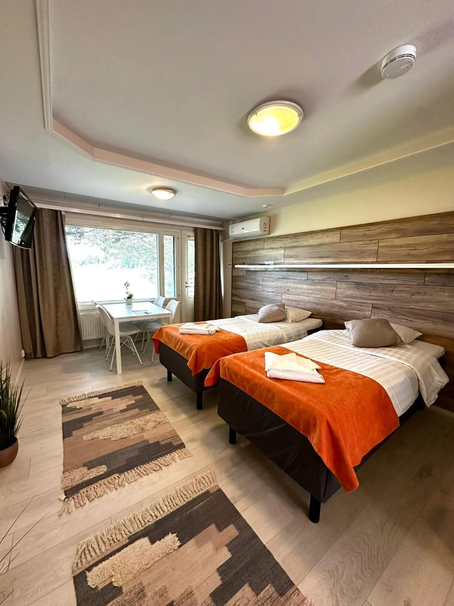 Bed in Jääskän Loma Apartment Hotel Härmä