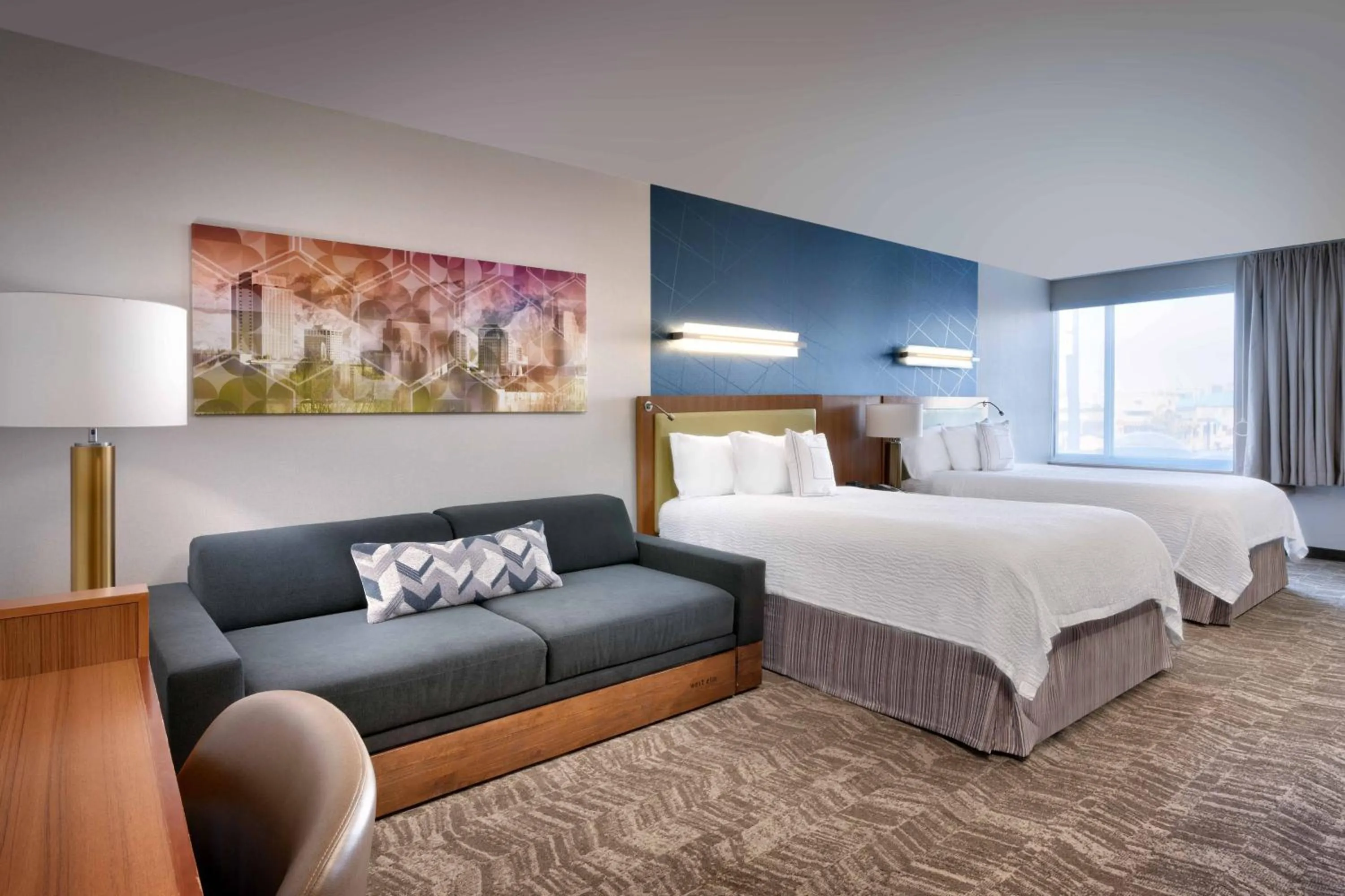 Photo of the whole room, Bed in SpringHill Suites by Marriott Salt Lake City Draper