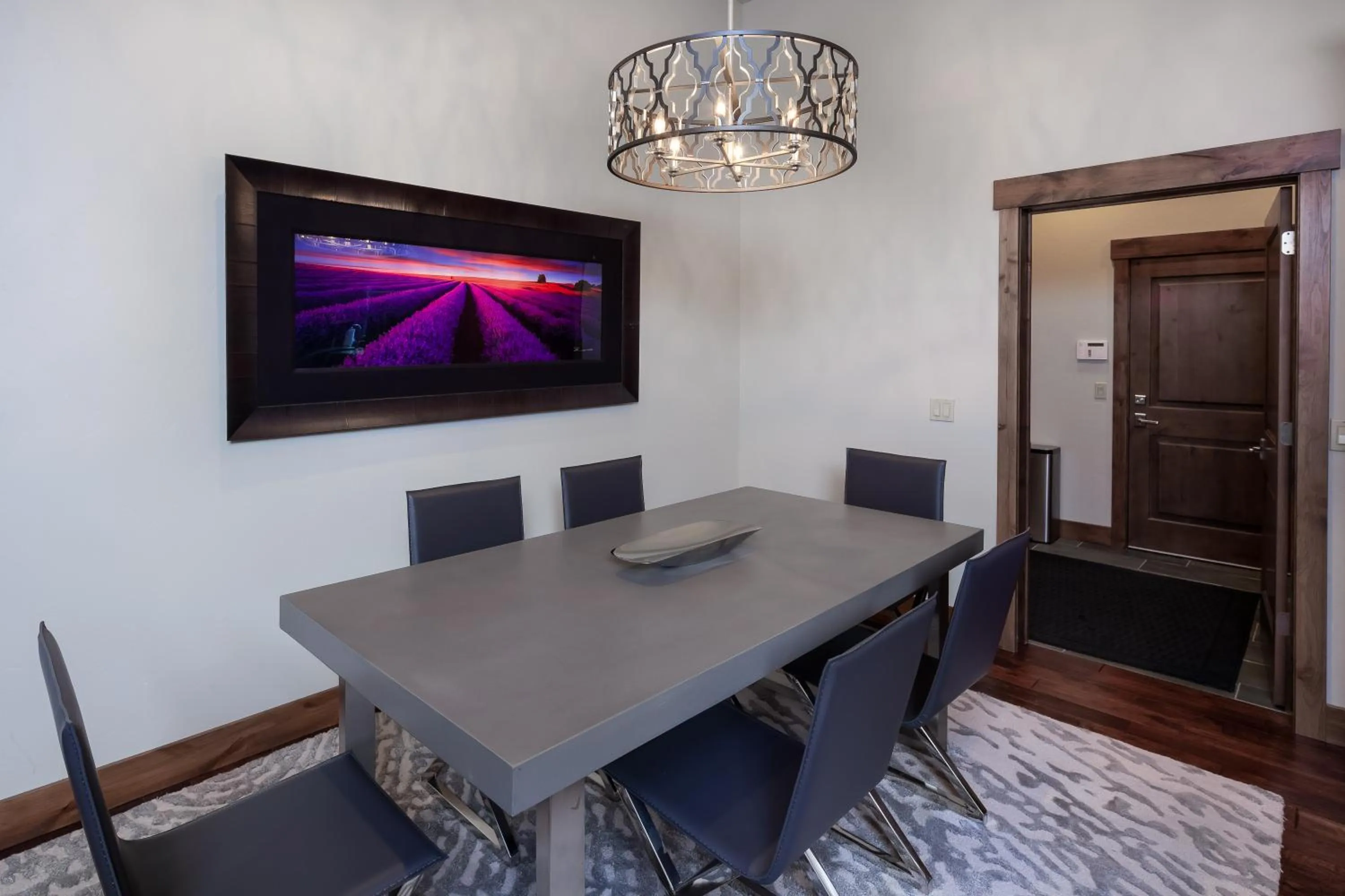 Dining area in Lodge at Whitefish Lake