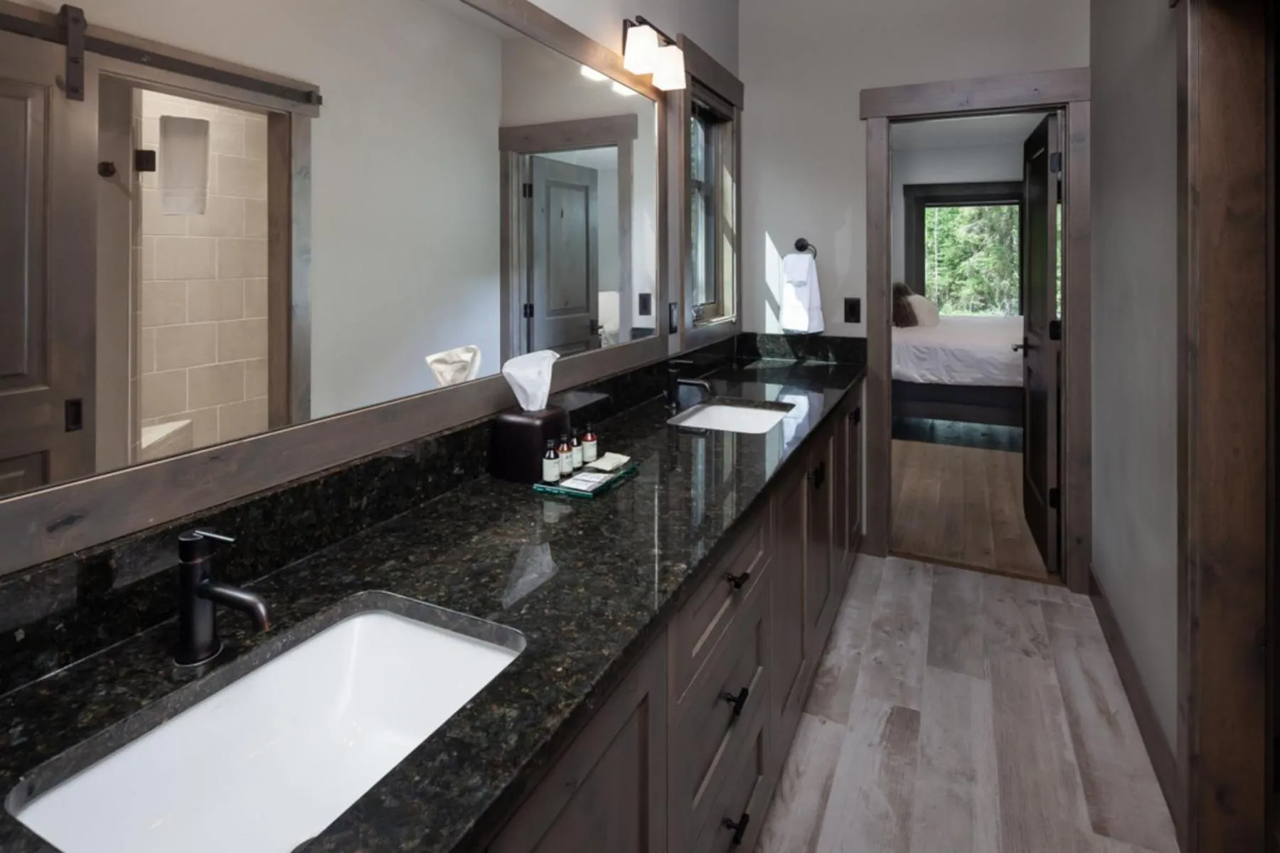 Bathroom in Lodge at Whitefish Lake