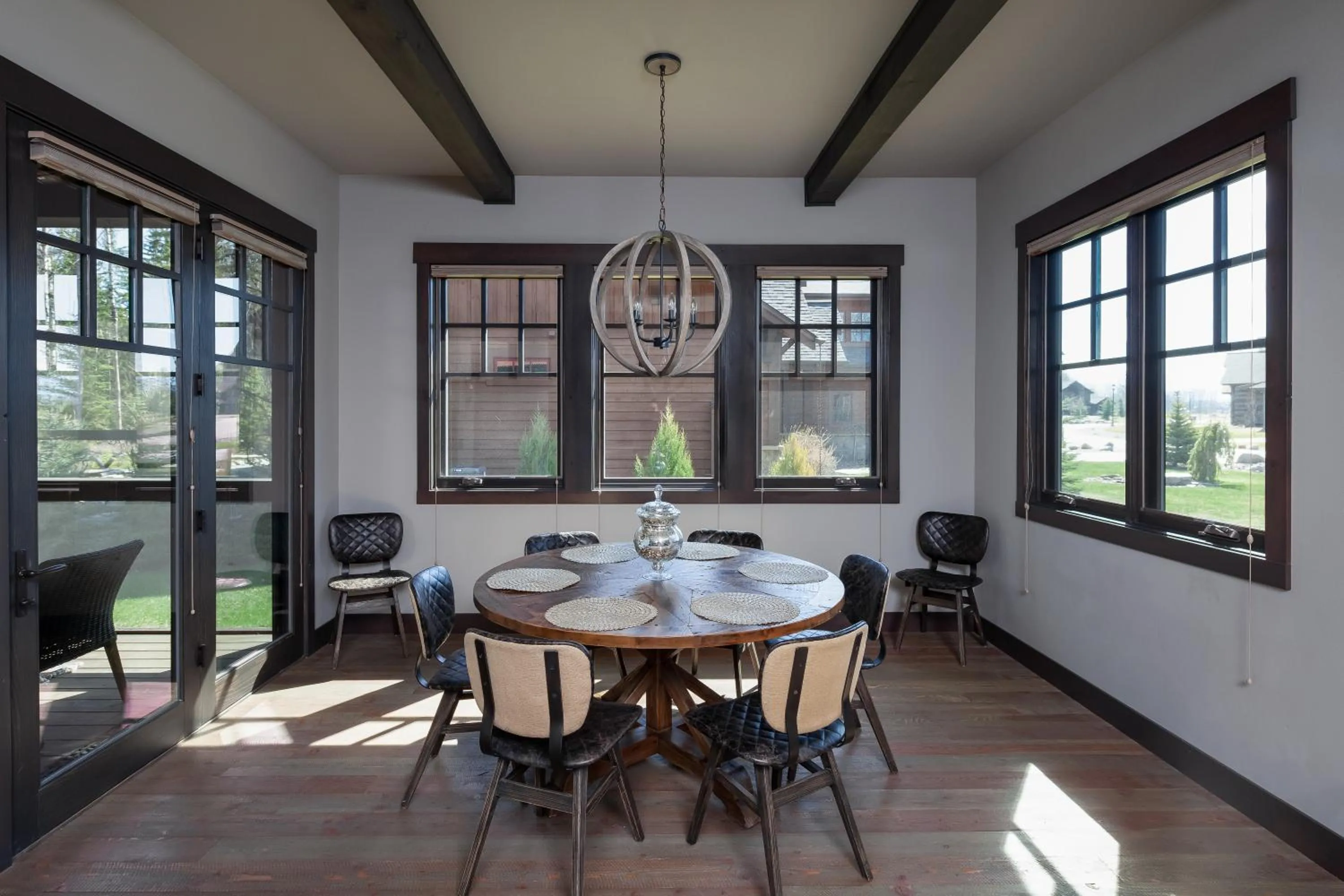 Dining area in Lodge at Whitefish Lake