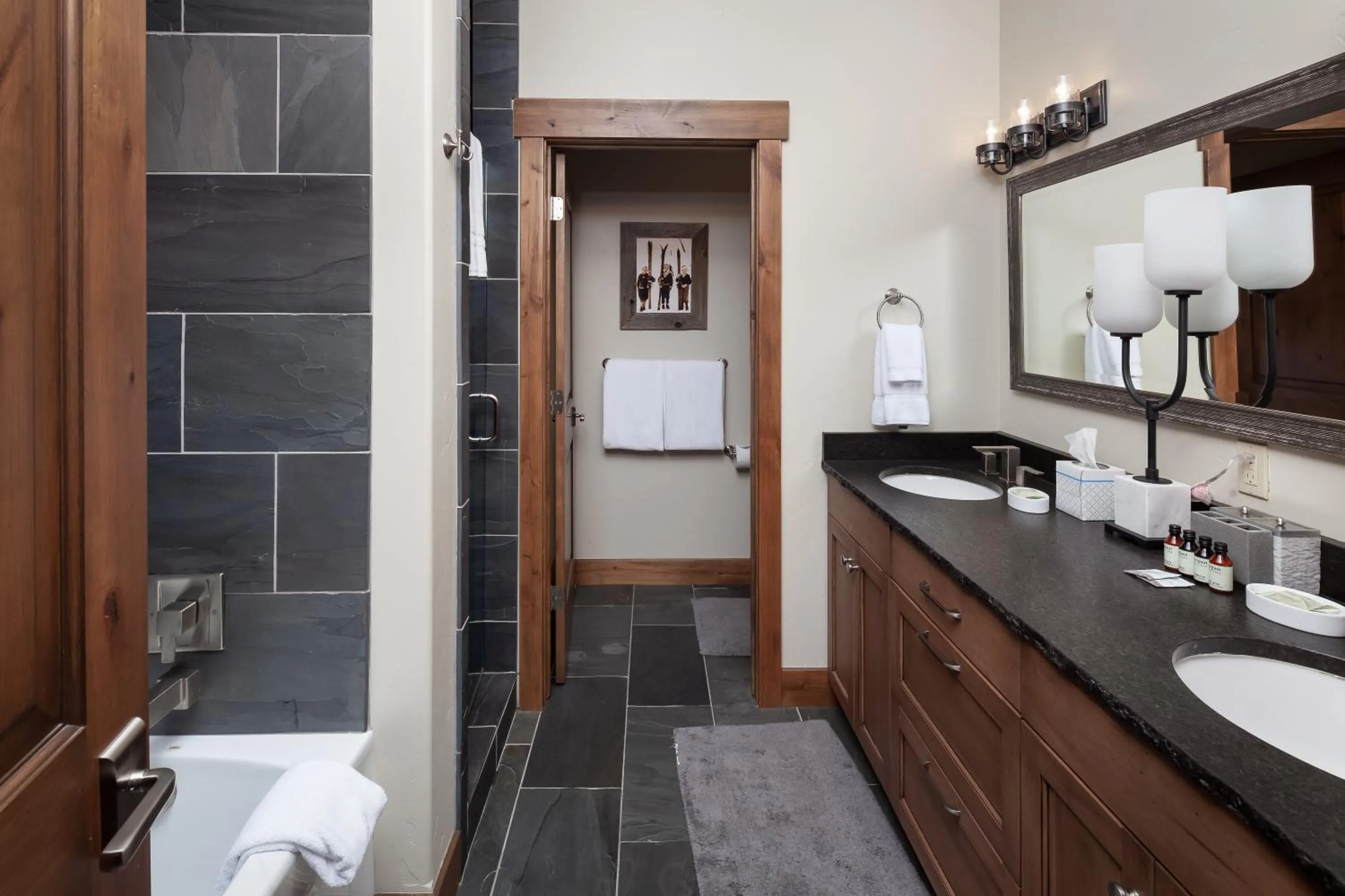 Bathroom in Lodge at Whitefish Lake