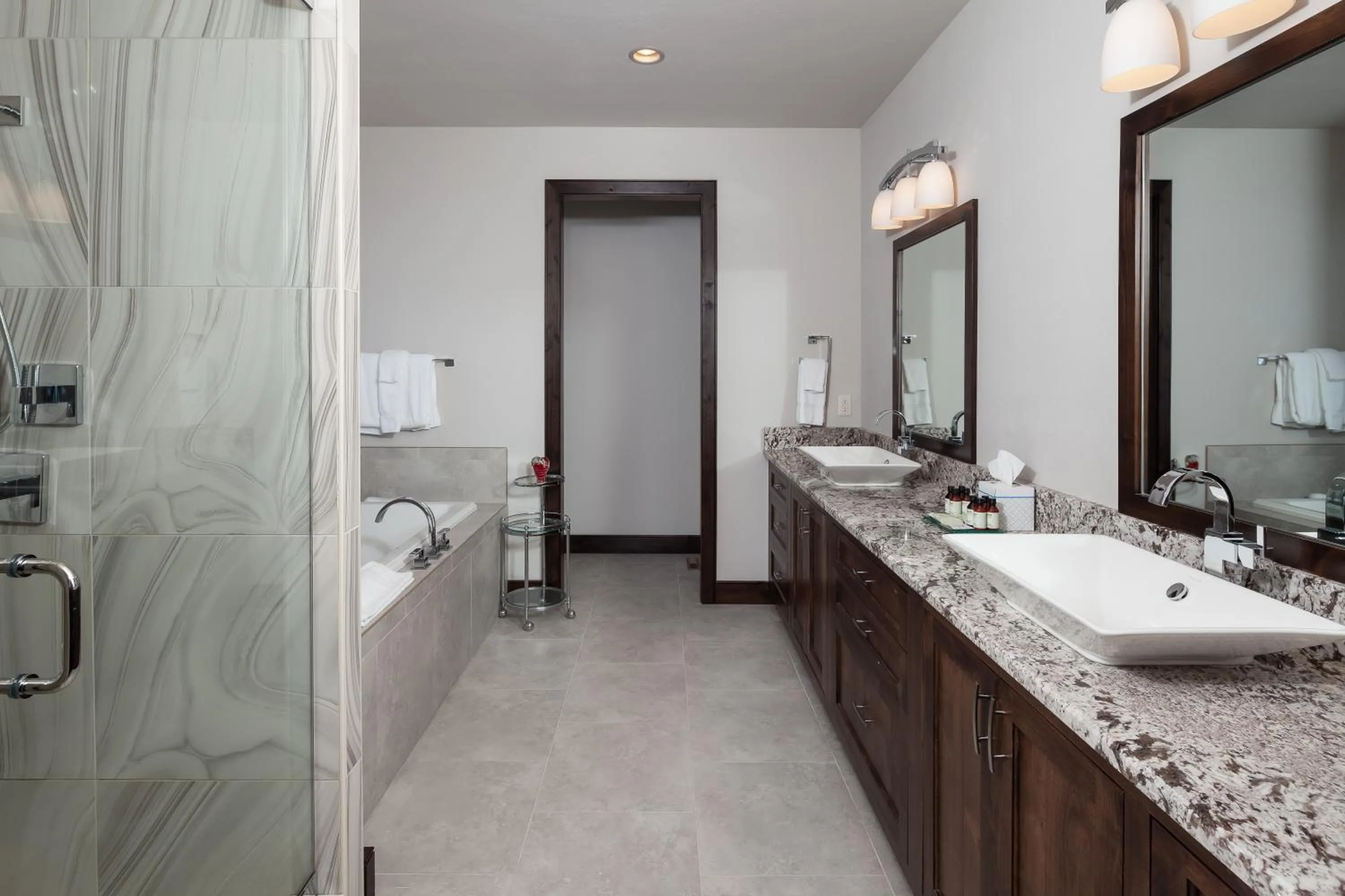 Bathroom in Lodge at Whitefish Lake