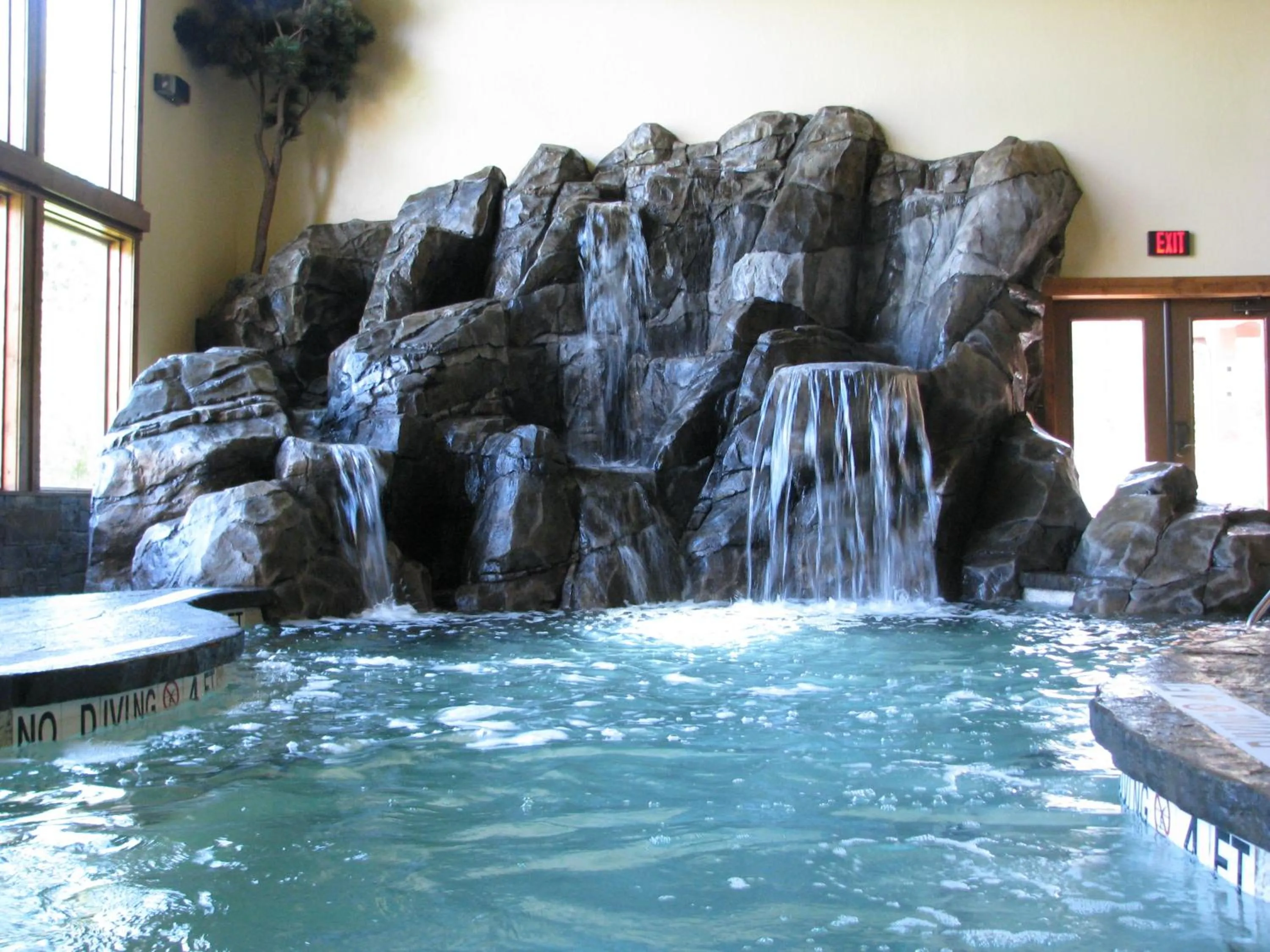 Swimming pool in Lodge at Whitefish Lake