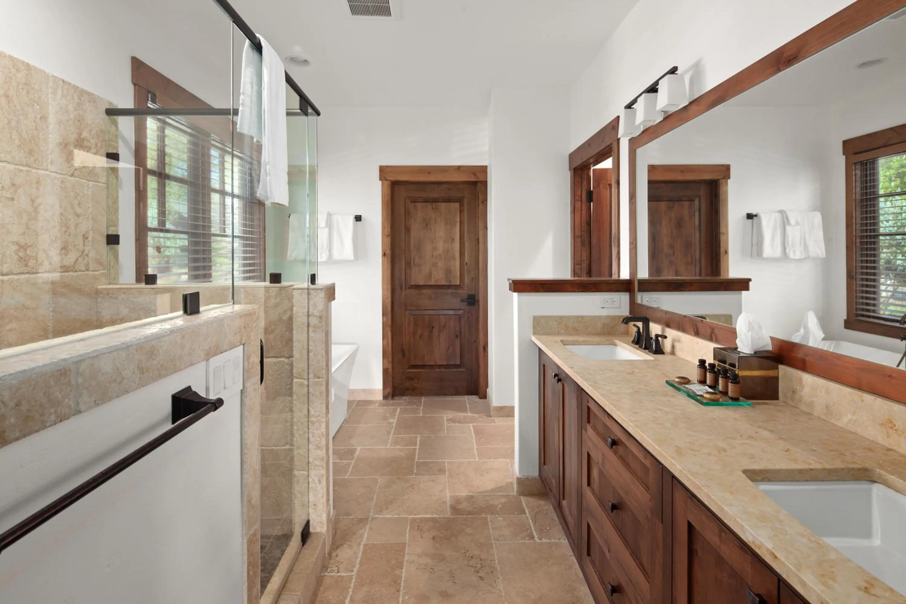 Bathroom in Lodge at Whitefish Lake