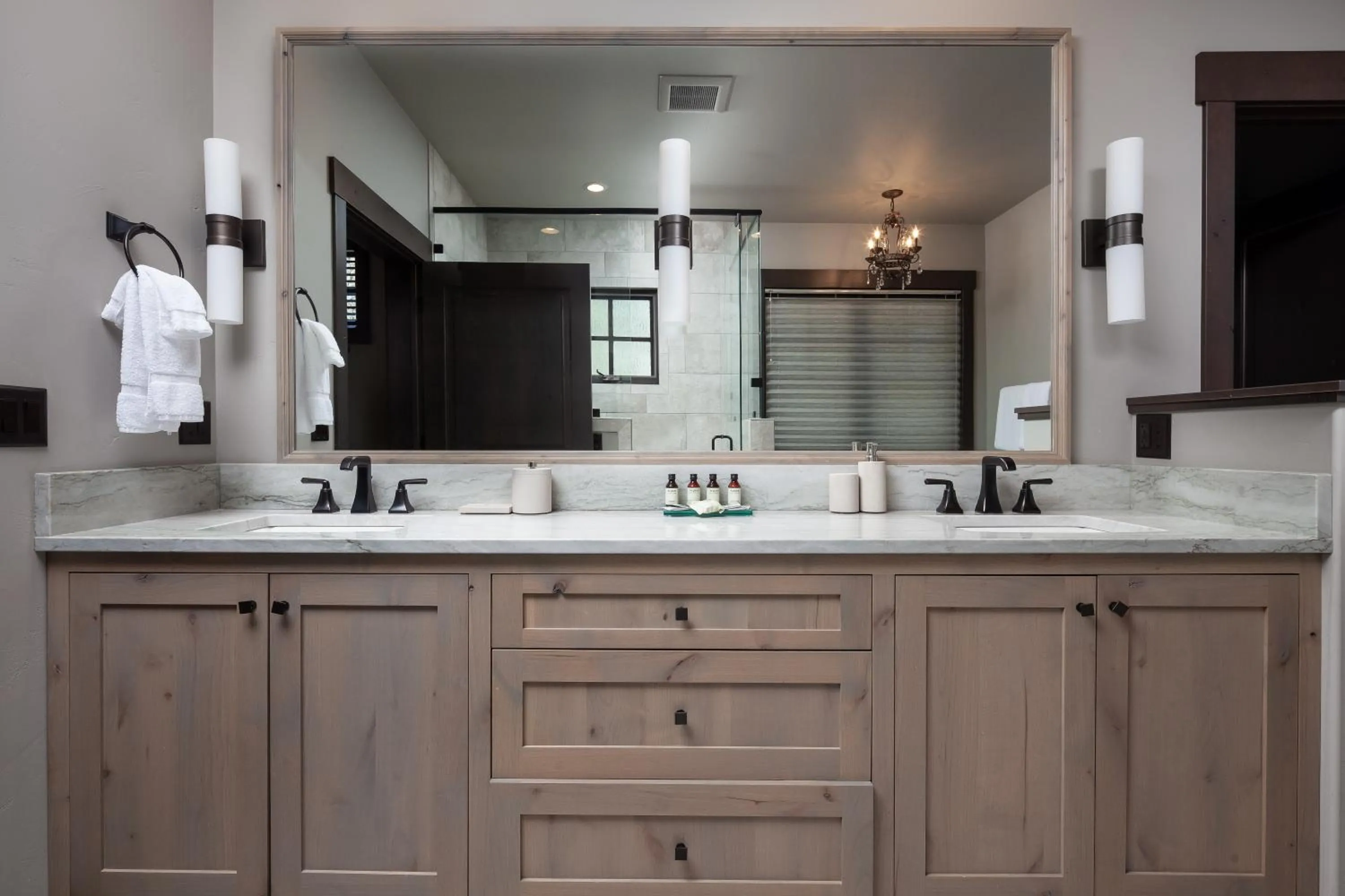 Bathroom in Lodge at Whitefish Lake