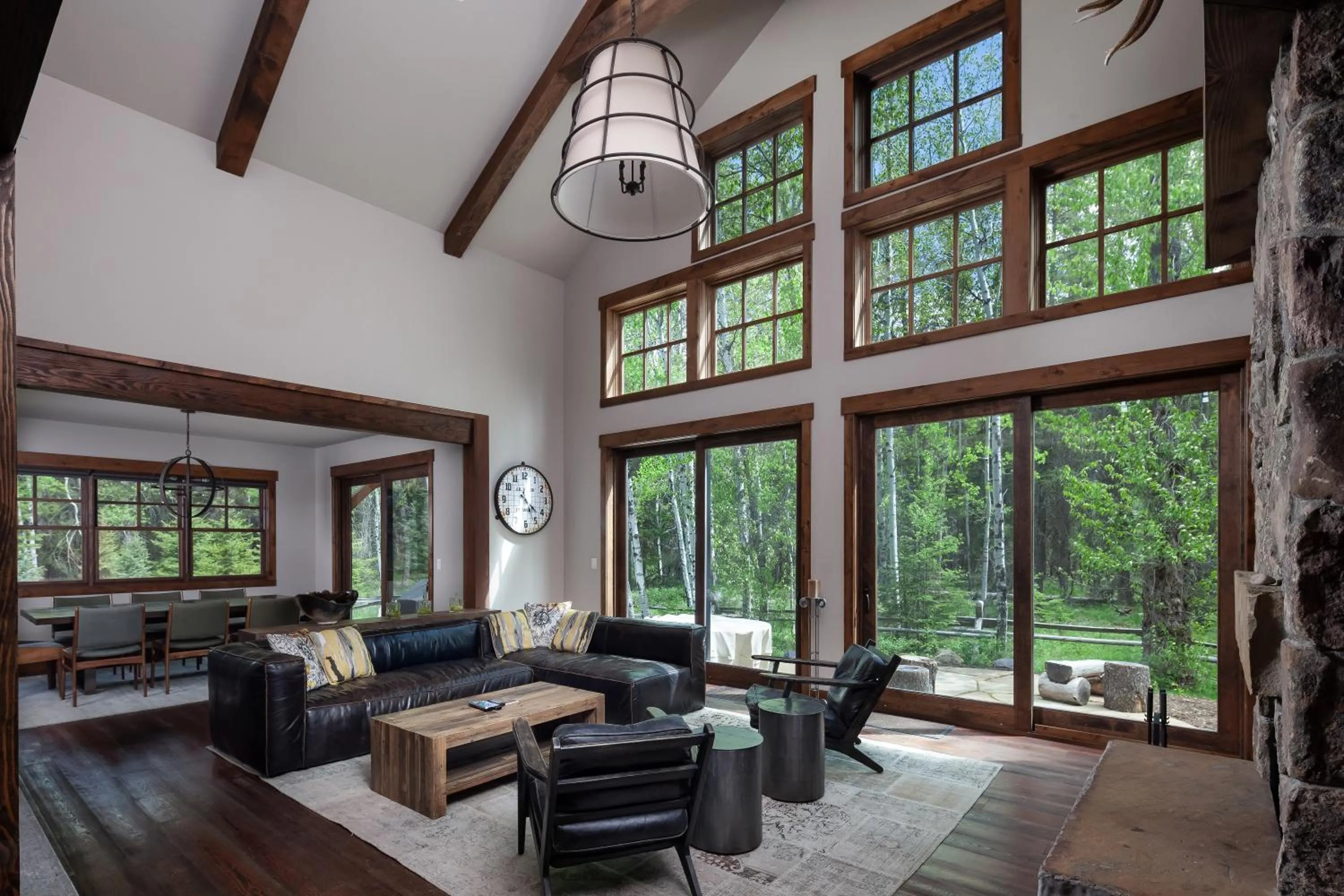 Patio in Lodge at Whitefish Lake