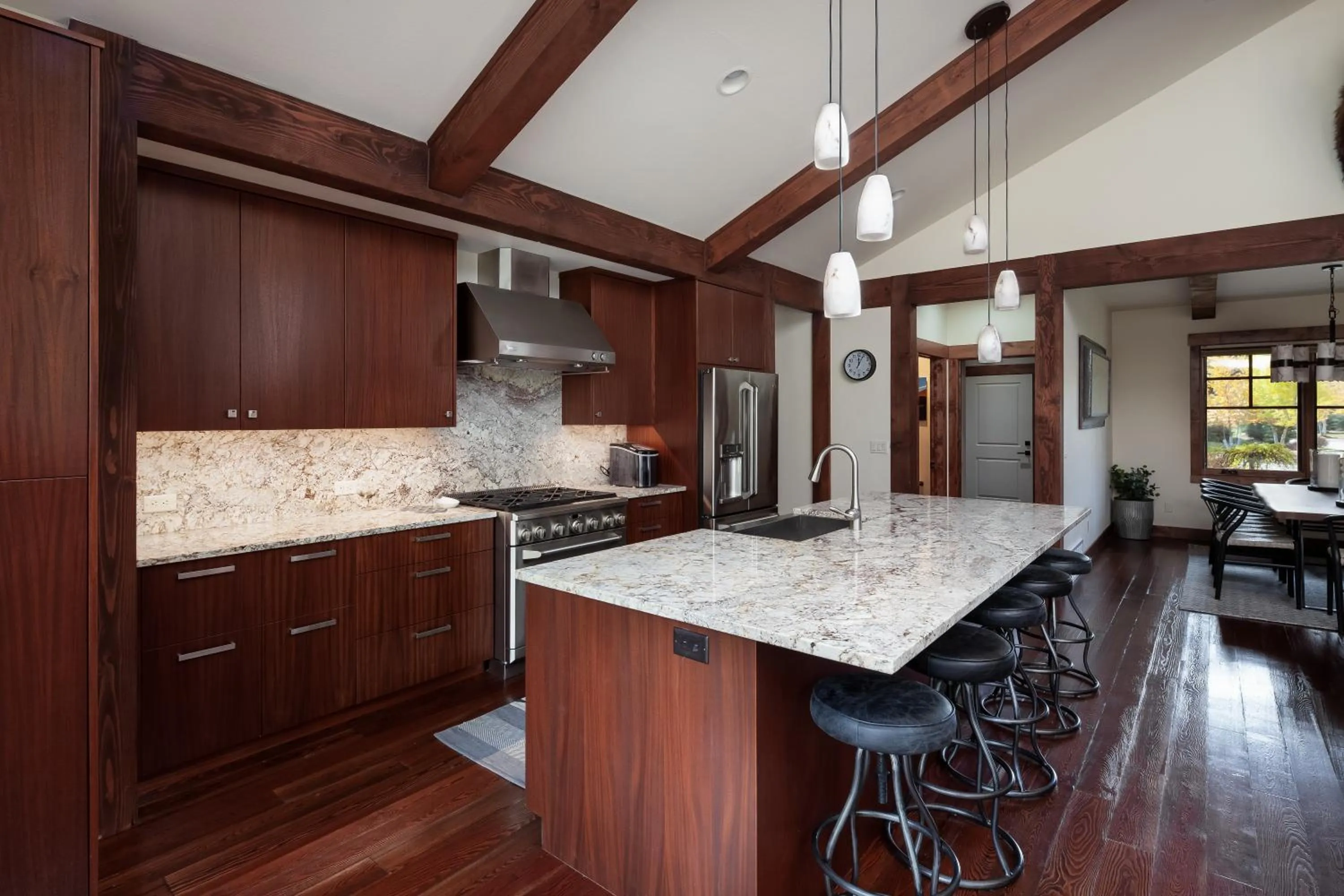 Kitchen or kitchenette in Lodge at Whitefish Lake