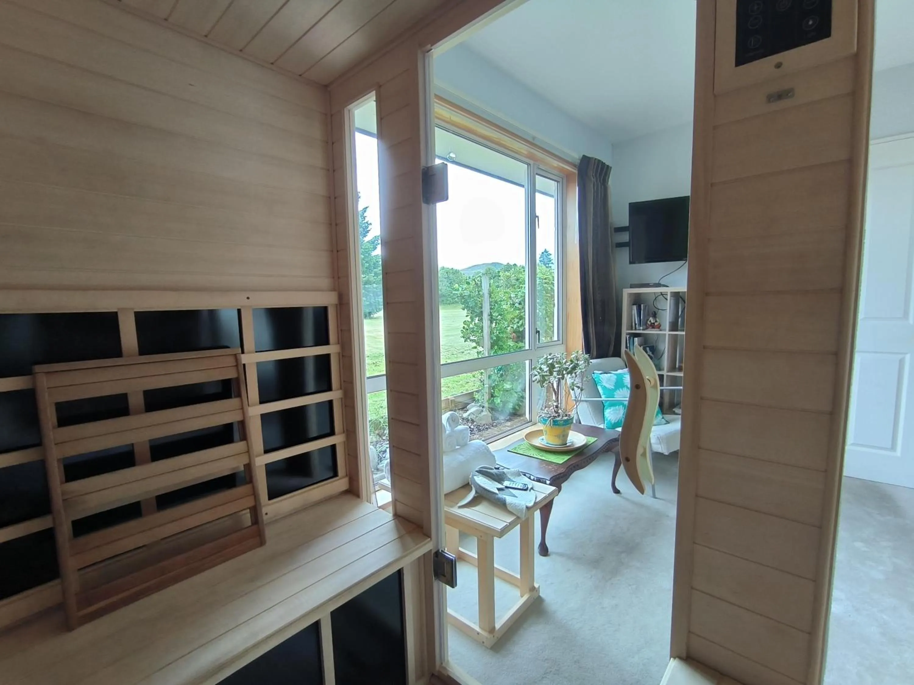 Sauna in Vibrant Living Retreat