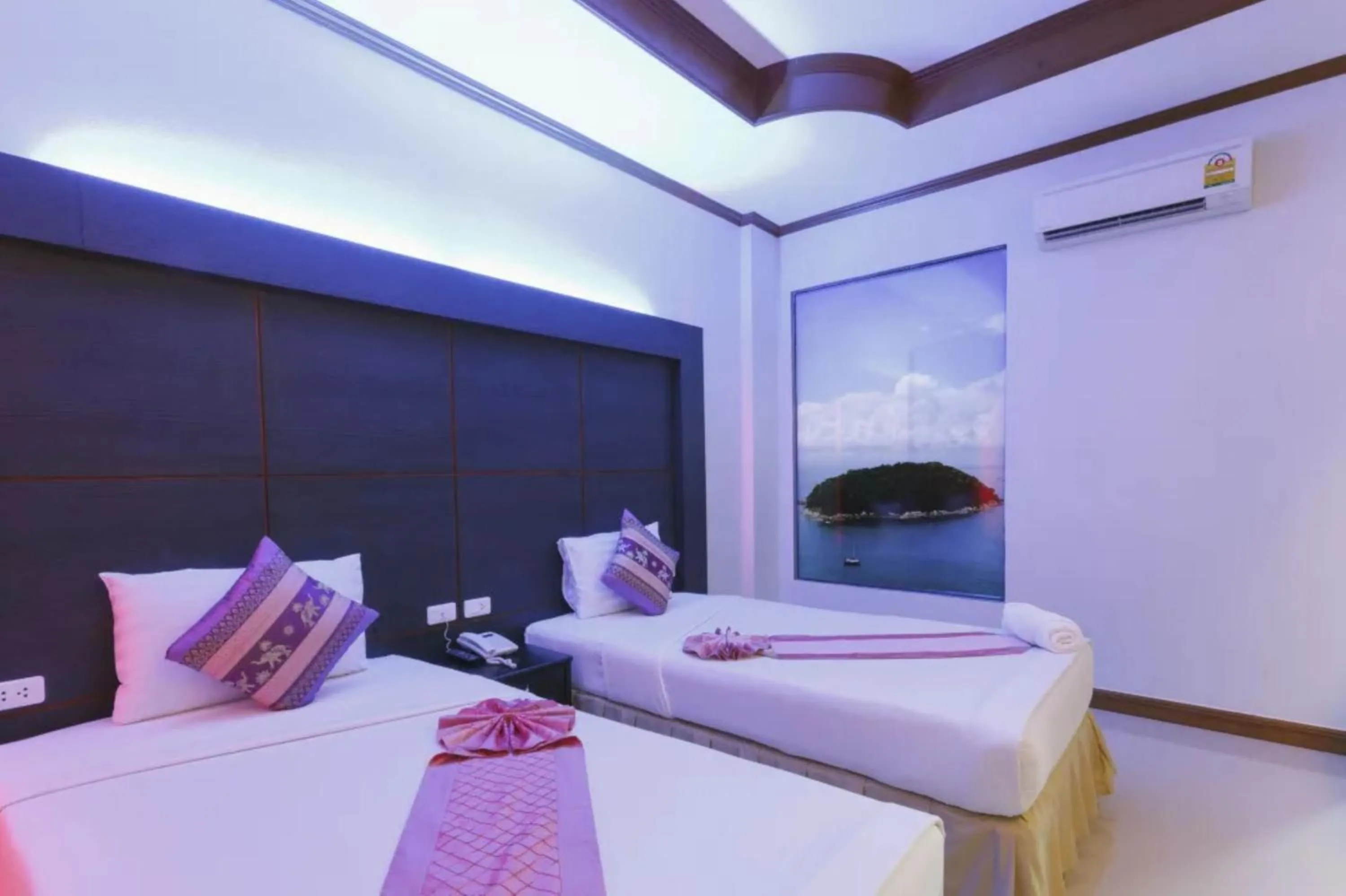 Bedroom, Bed in Blue Carina Hotel Phuket