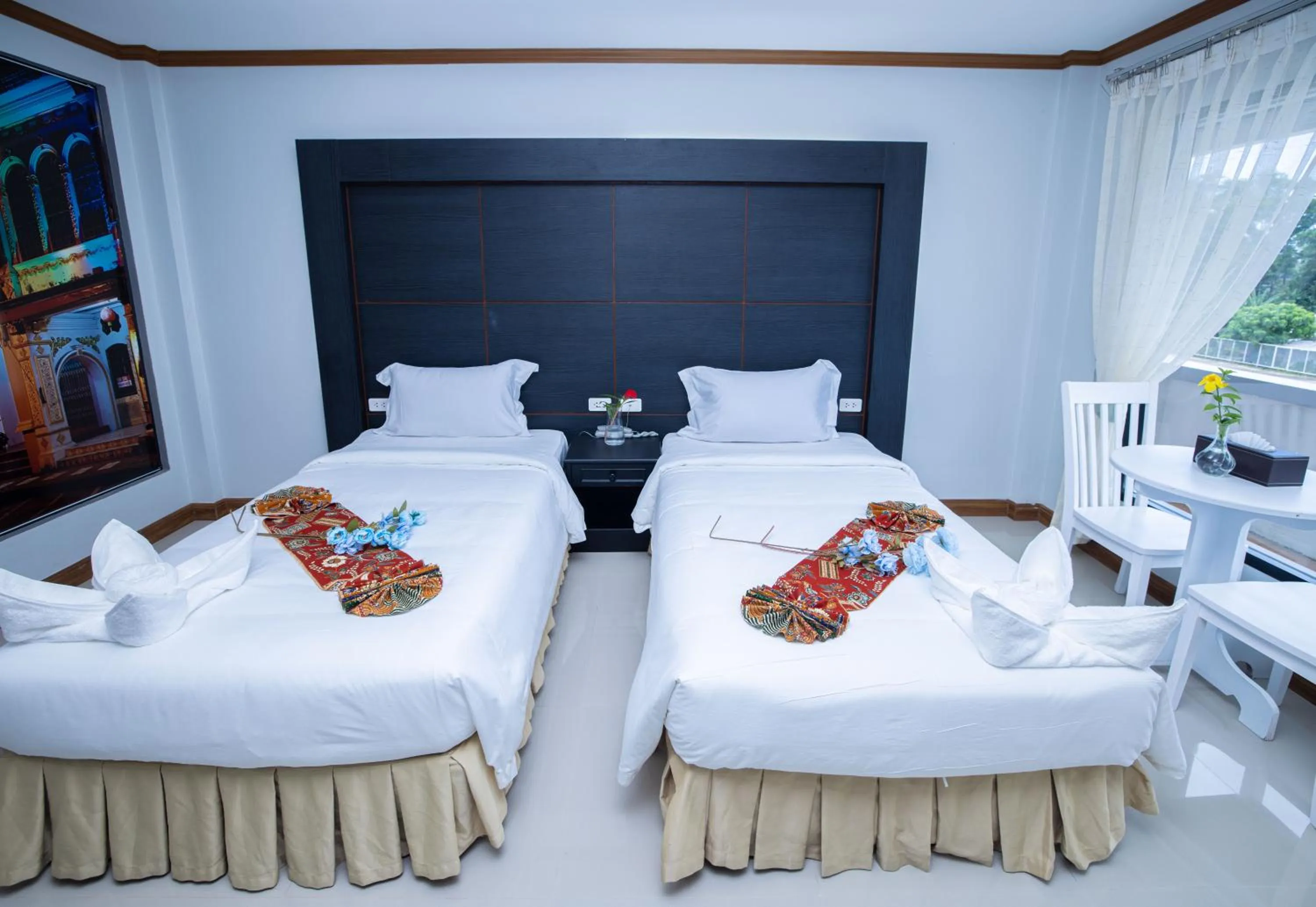 Bed in Blue Carina Hotel Phuket