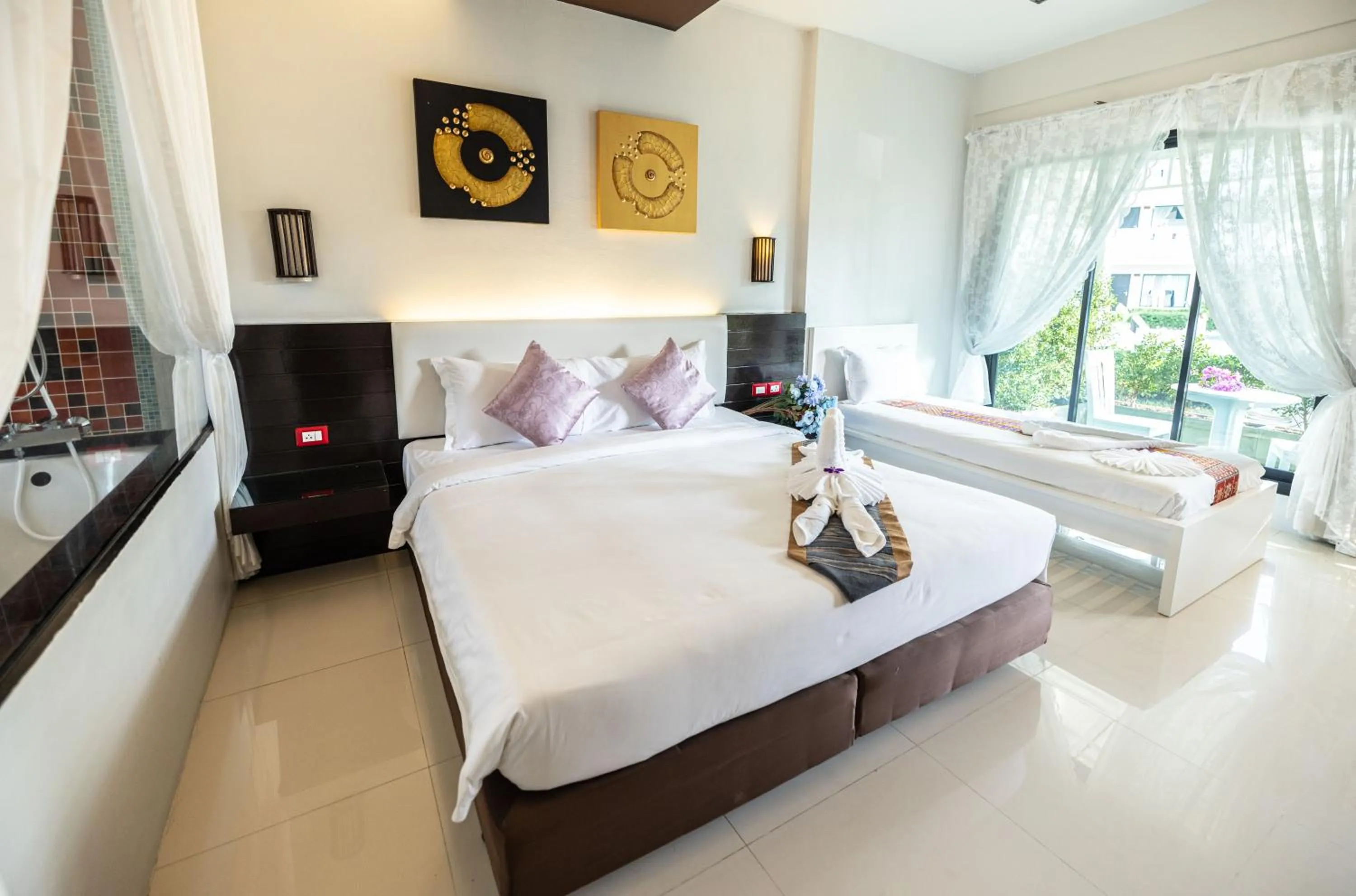 Bed in Blue Carina Hotel Phuket