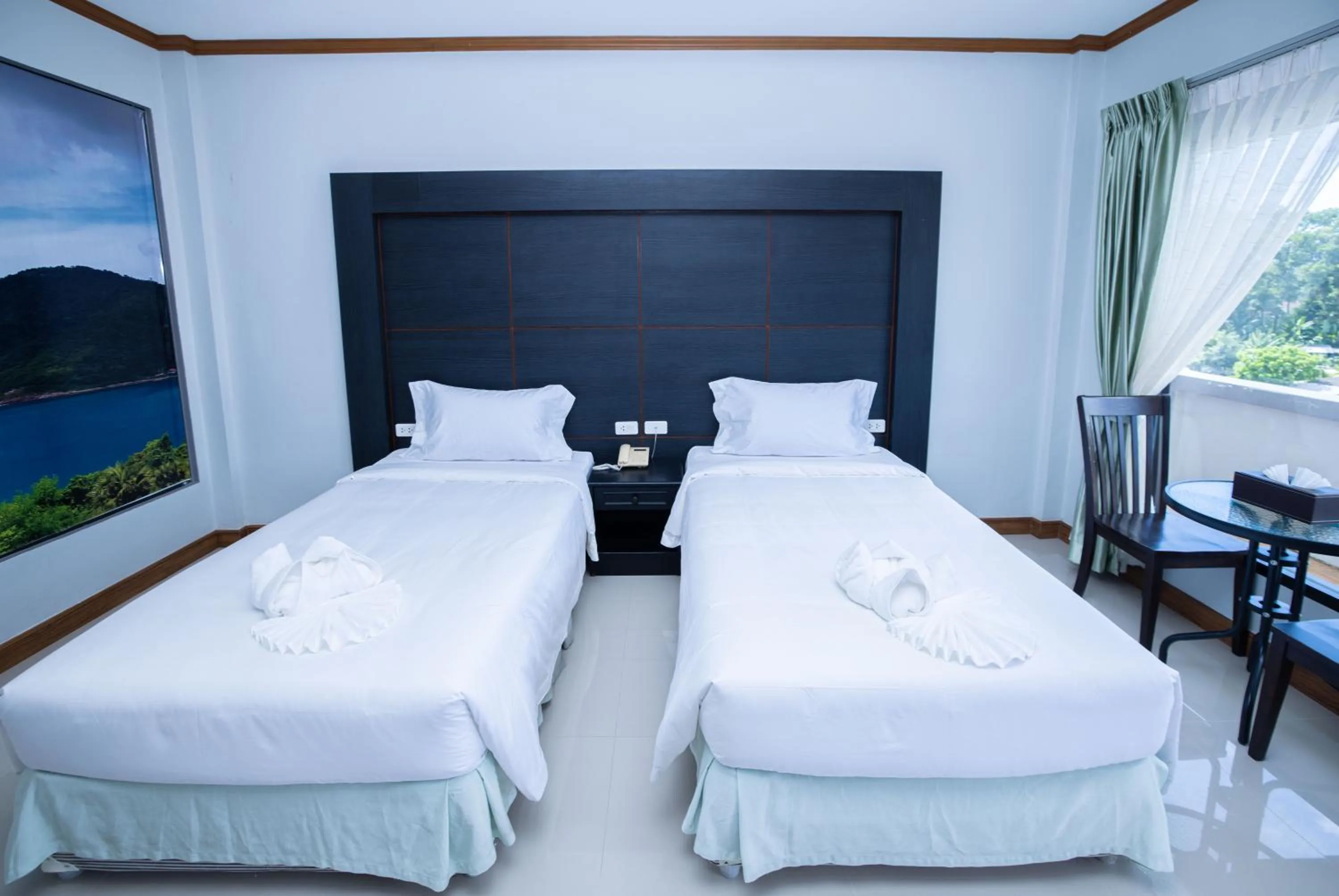 Bed in Blue Carina Hotel Phuket