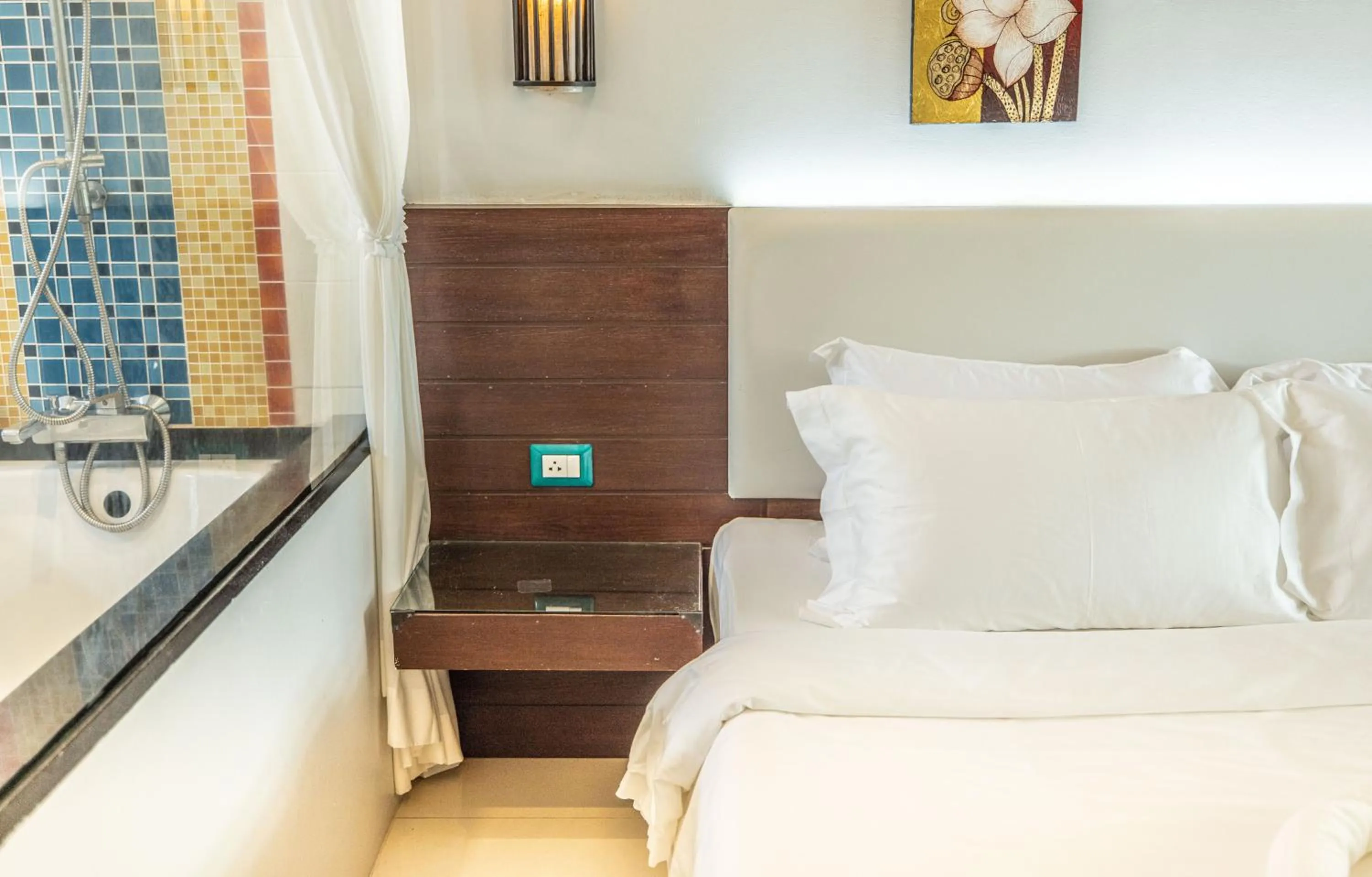 Bed in Blue Carina Hotel Phuket