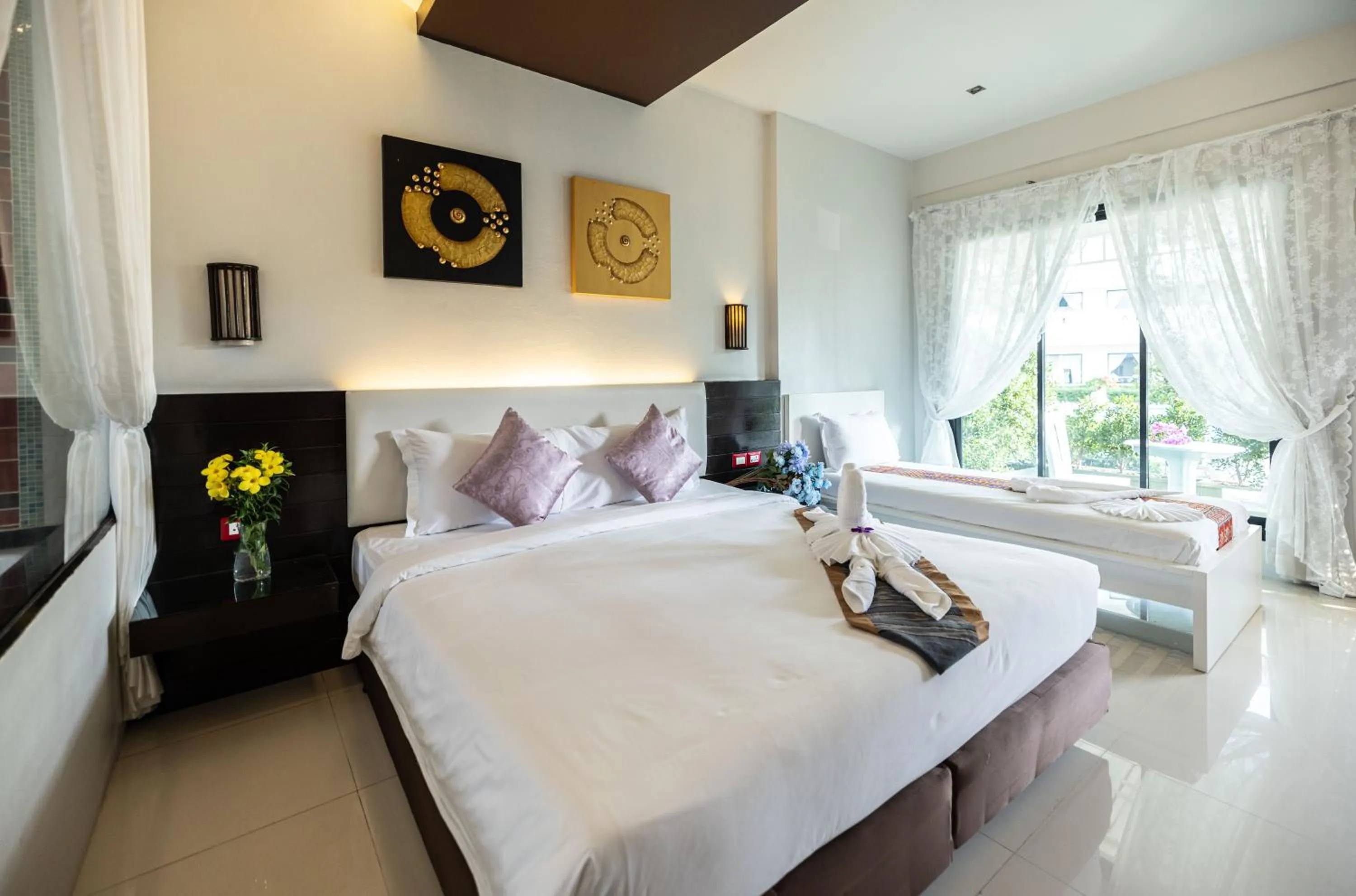 Bed in Blue Carina Hotel Phuket