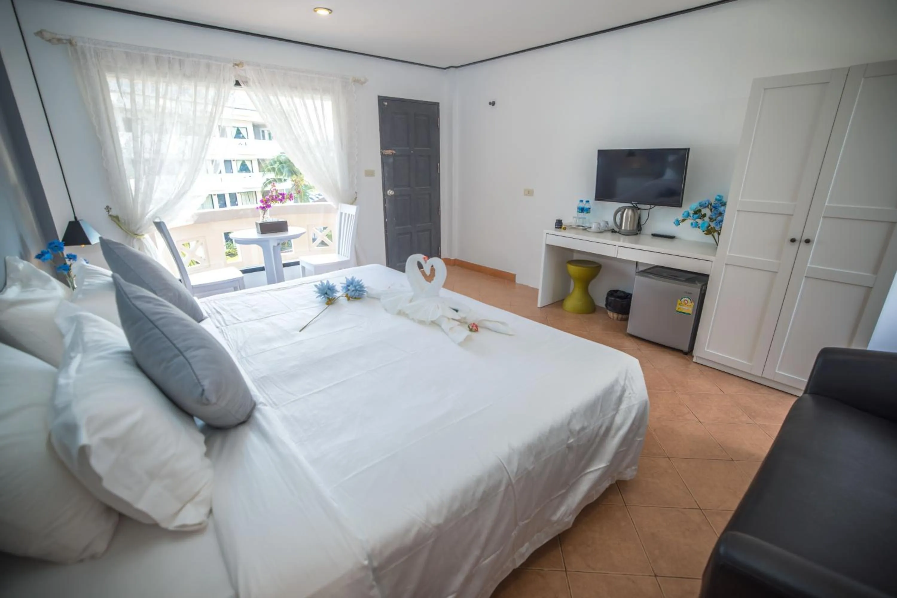 Bed in Blue Carina Hotel Phuket