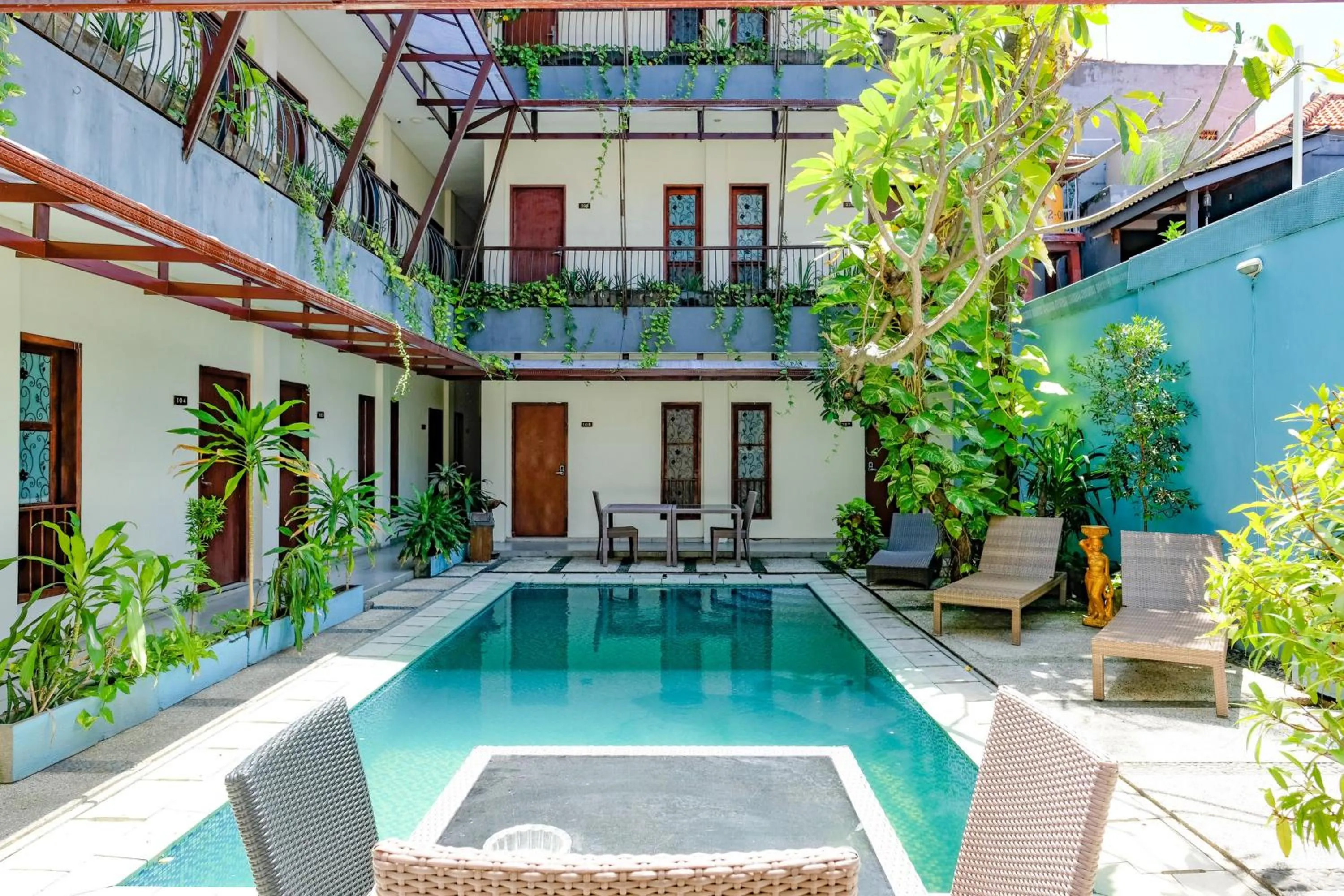 Swimming pool in RedDoorz near Legian Street