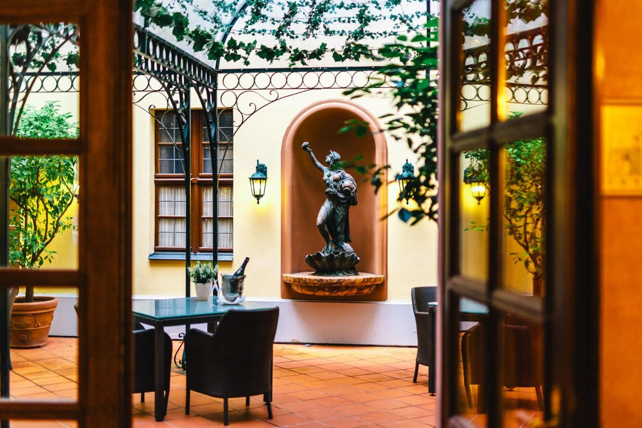 Patio in Romantik Hotel Bülow Residenz