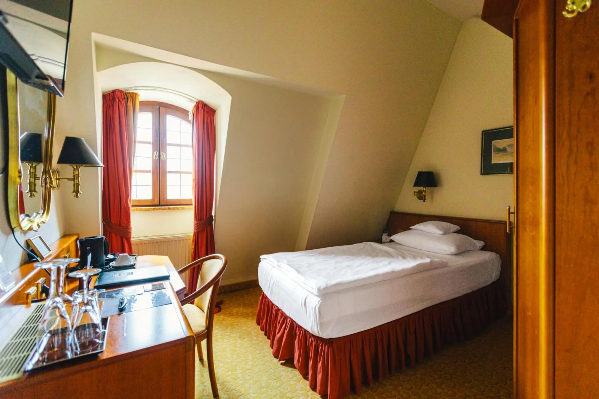 Bed in Romantik Hotel Bülow Residenz