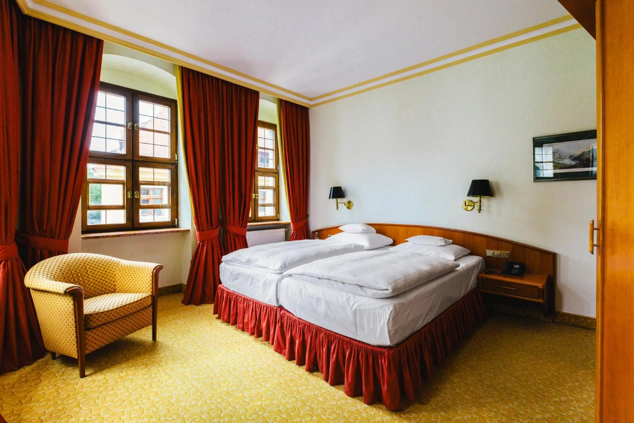 Bed in Romantik Hotel Bülow Residenz